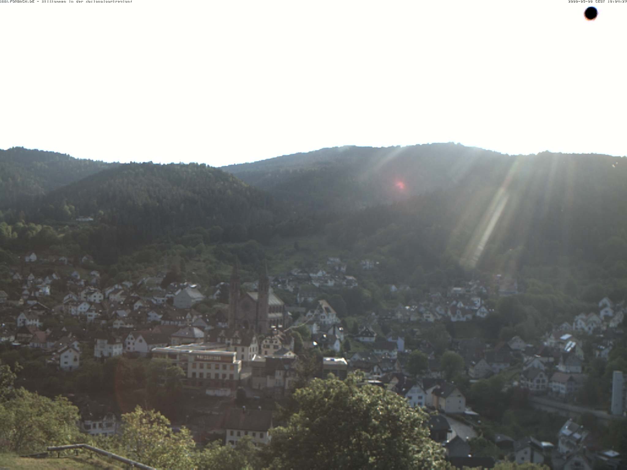 Archiv Foto Webcam Blick auf Forbach im Nordschwarzwald