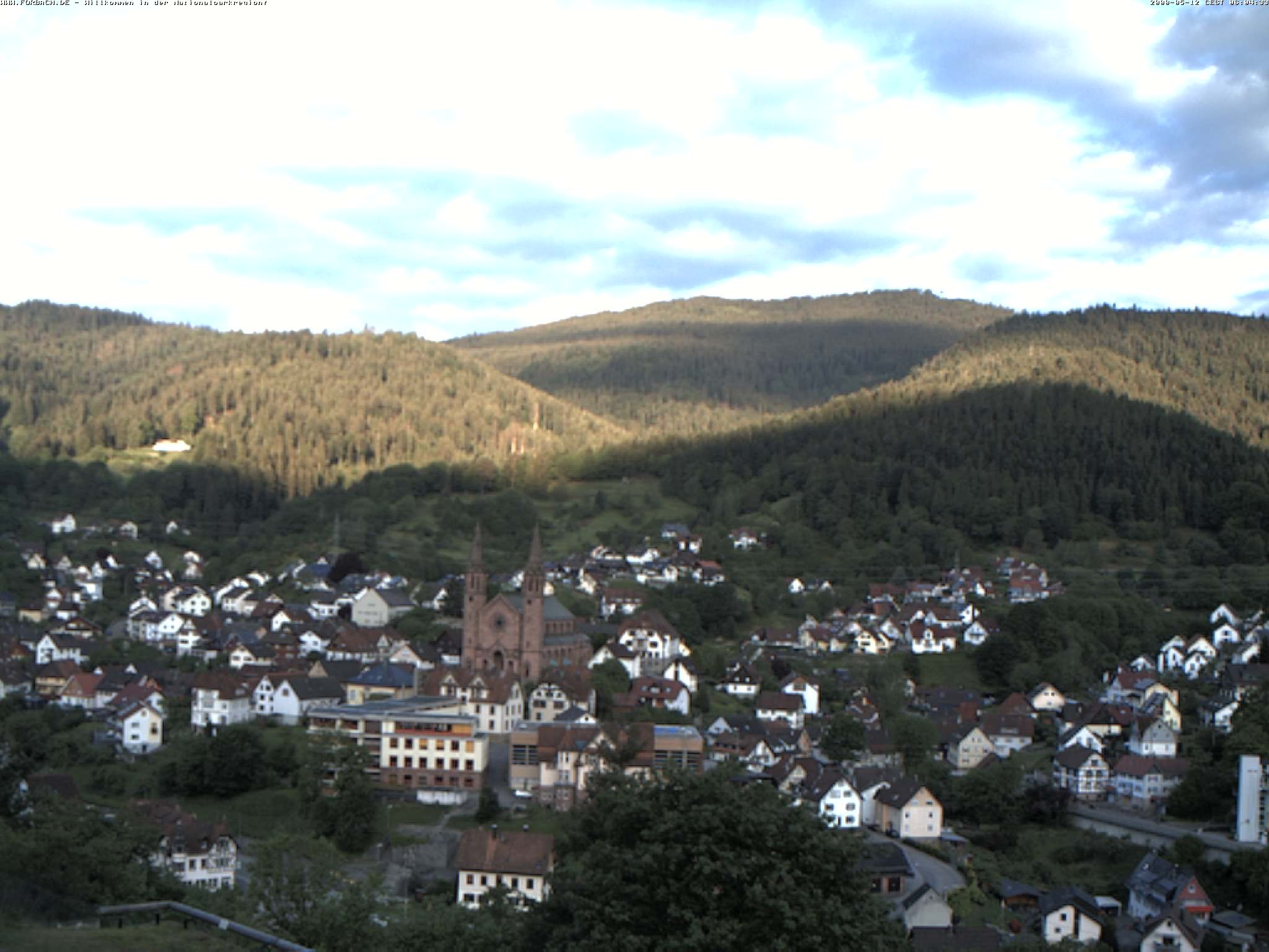 Archiv Foto Webcam Blick auf Forbach im Nordschwarzwald