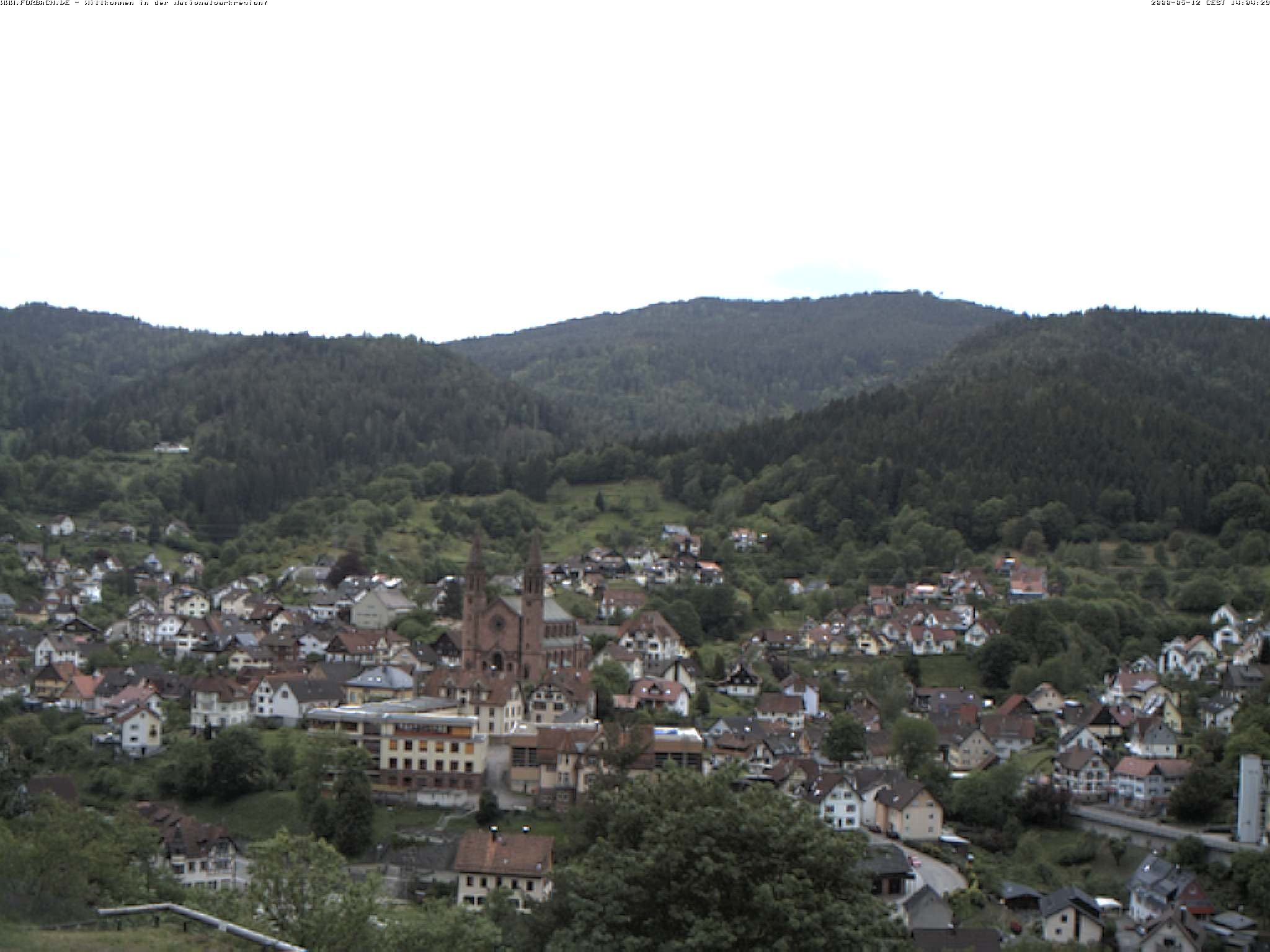 Archiv Foto Webcam Blick auf Forbach im Nordschwarzwald