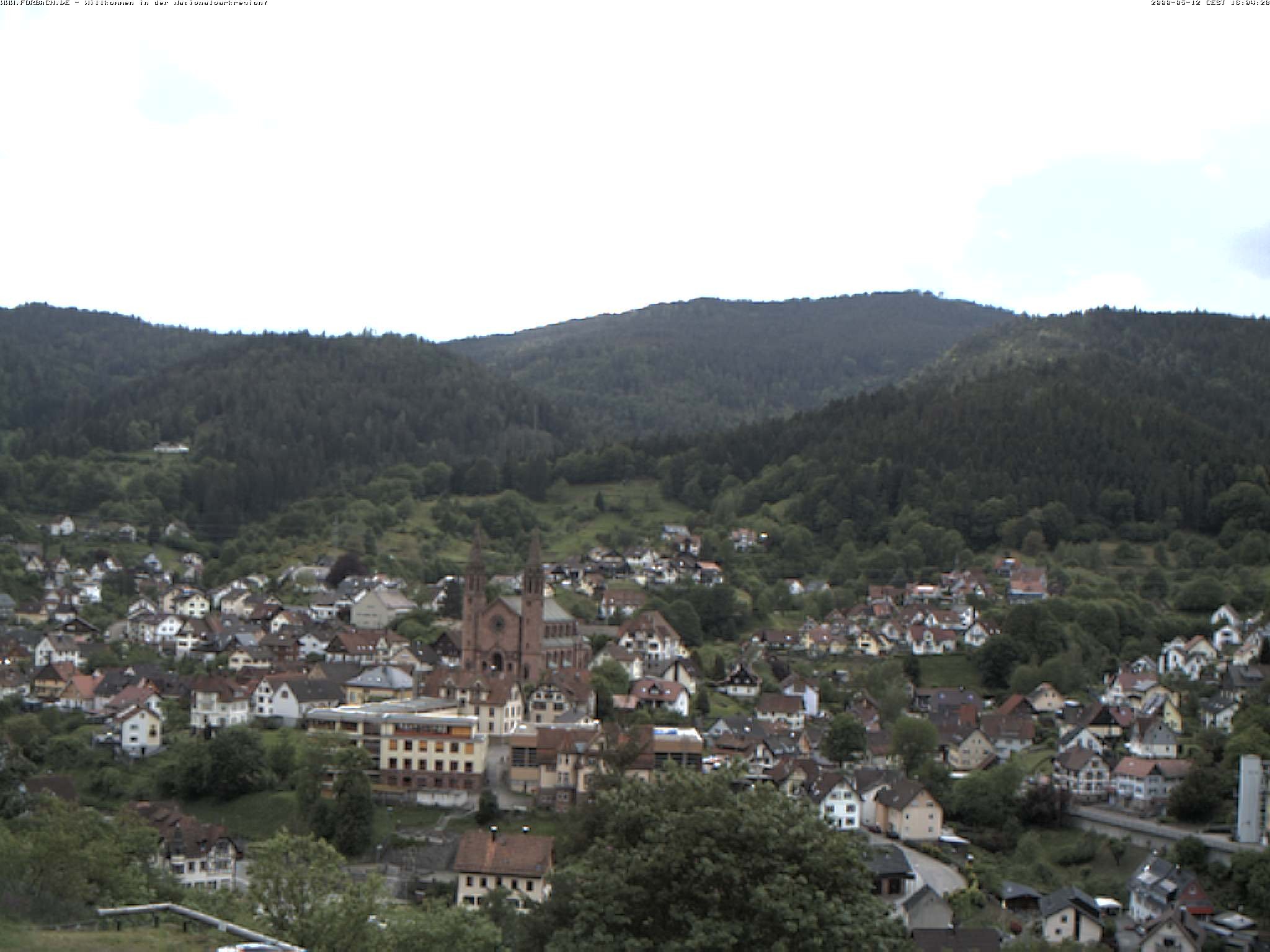 Archiv Foto Webcam Blick auf Forbach im Nordschwarzwald