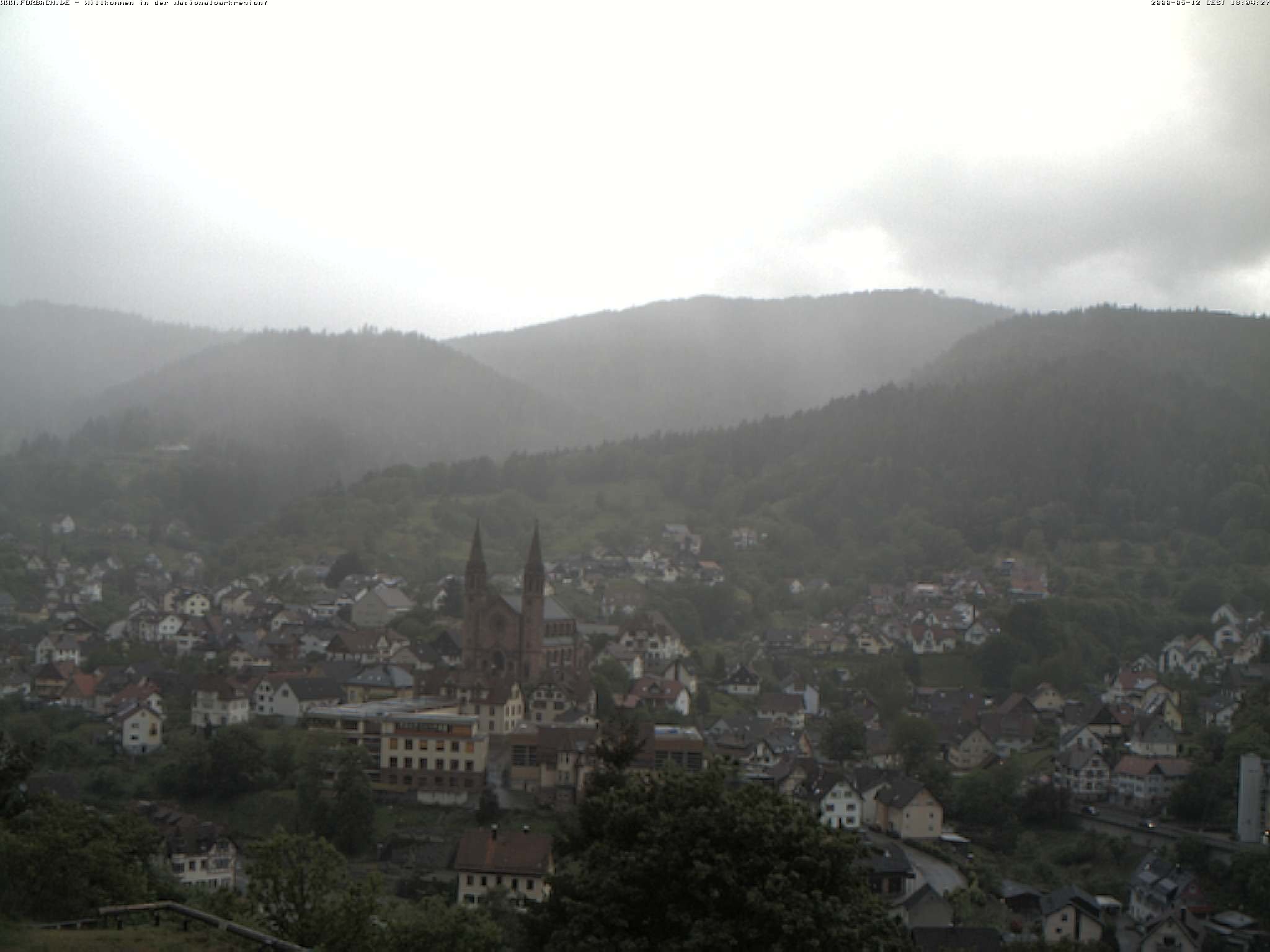 Archiv Foto Webcam Blick auf Forbach im Nordschwarzwald