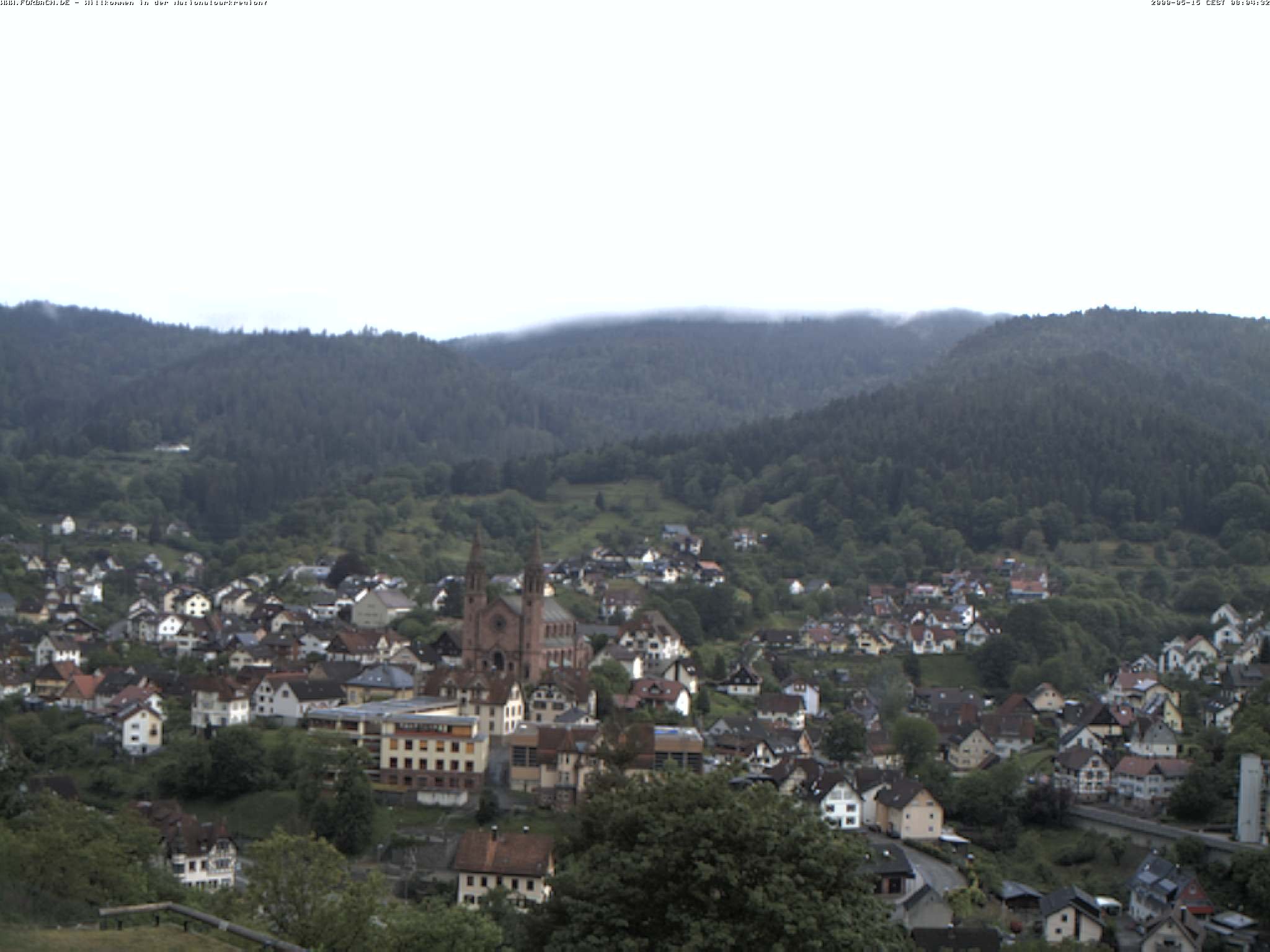 Archiv Foto Webcam Blick auf Forbach im Nordschwarzwald