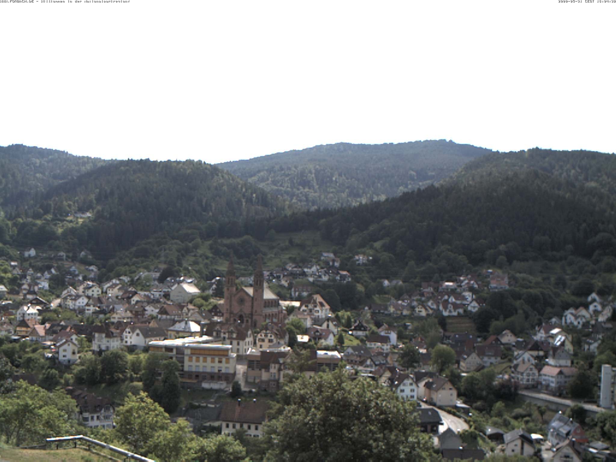 Archiv Foto Webcam Blick auf Forbach im Nordschwarzwald