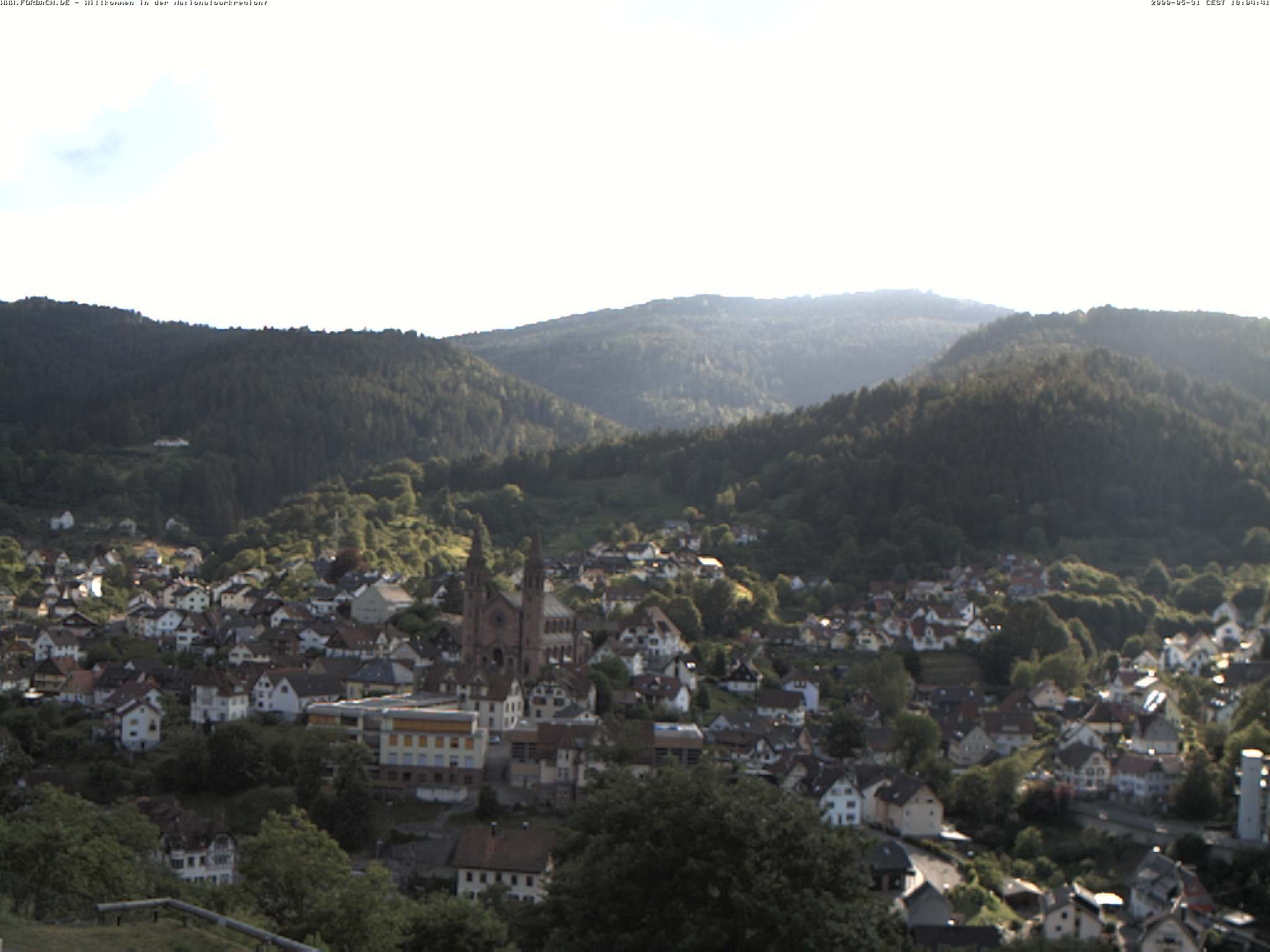 Archiv Foto Webcam Blick auf Forbach im Nordschwarzwald