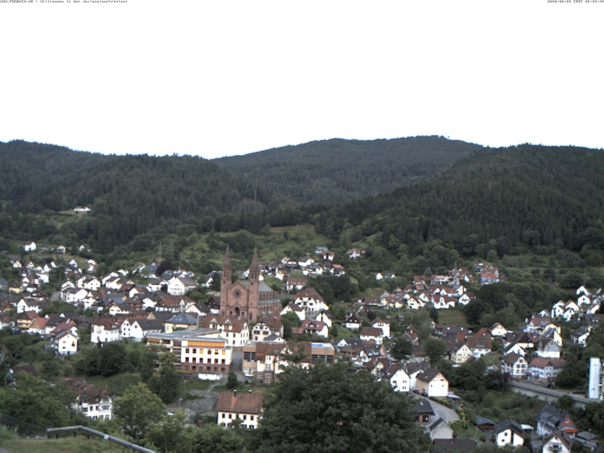 Archived image Webcam Forbach - Black Forest