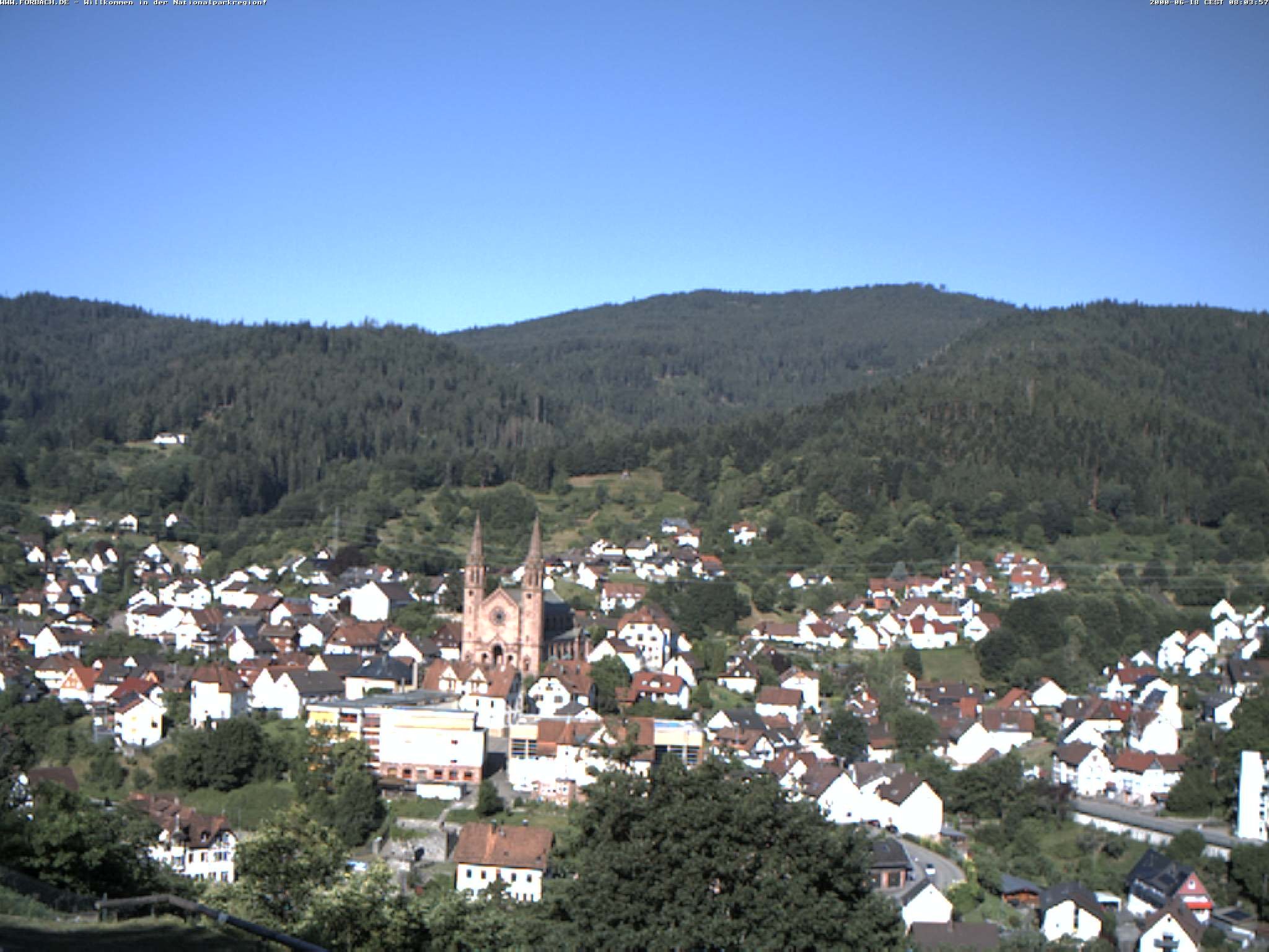 Archived image Webcam Forbach - Black Forest