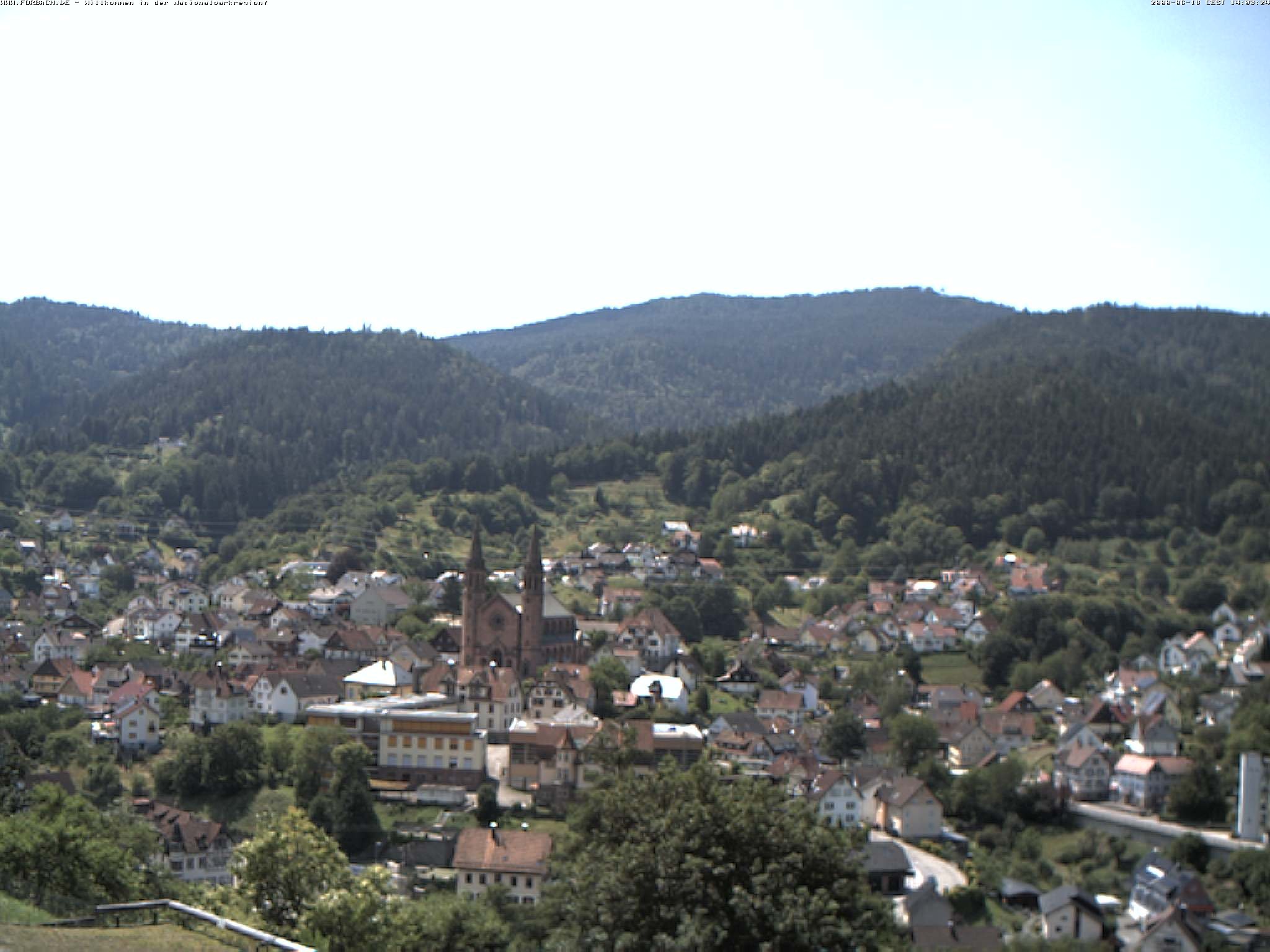 Archived image Webcam Forbach - Black Forest