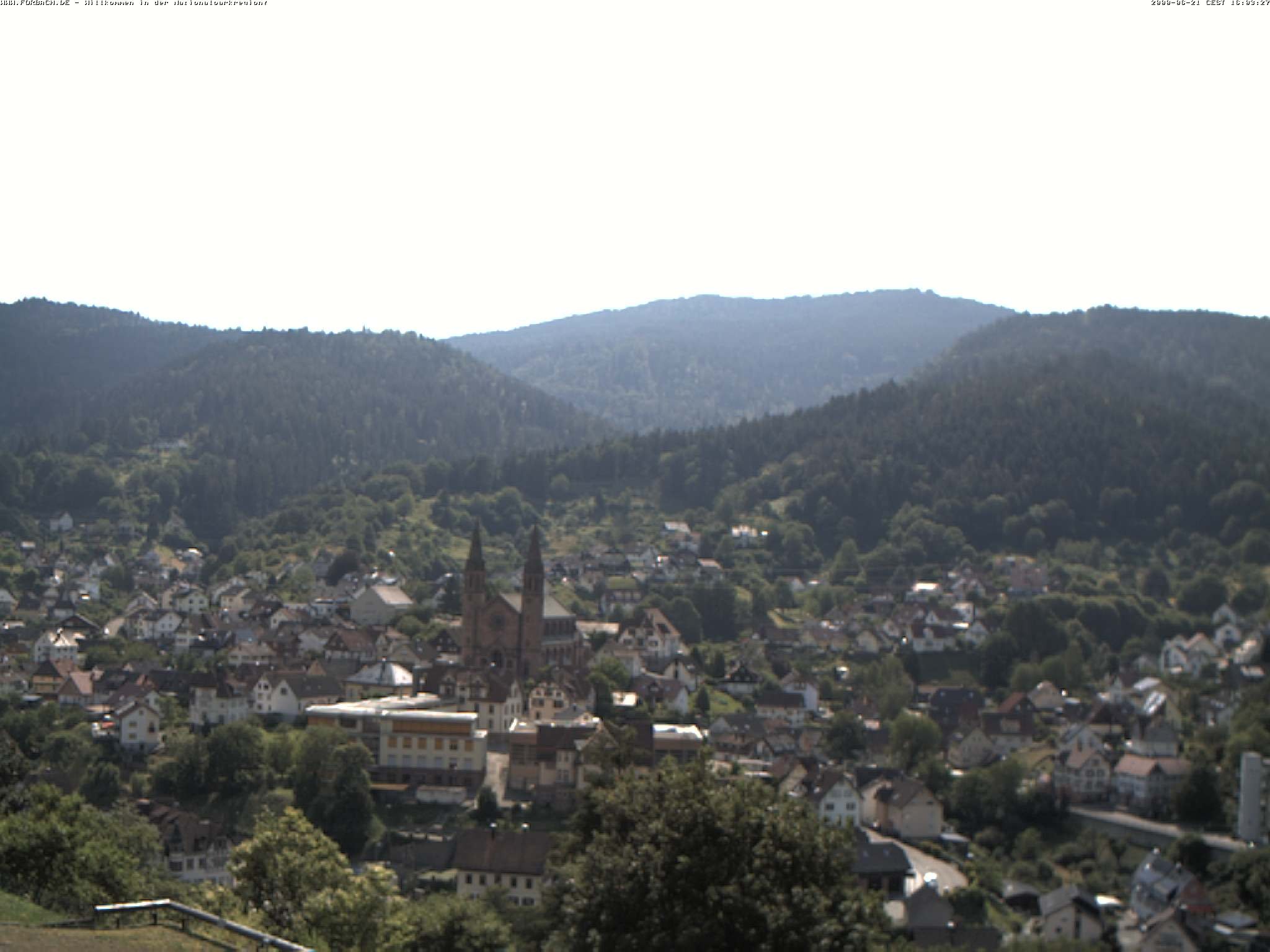 Archived image Webcam Forbach - Black Forest