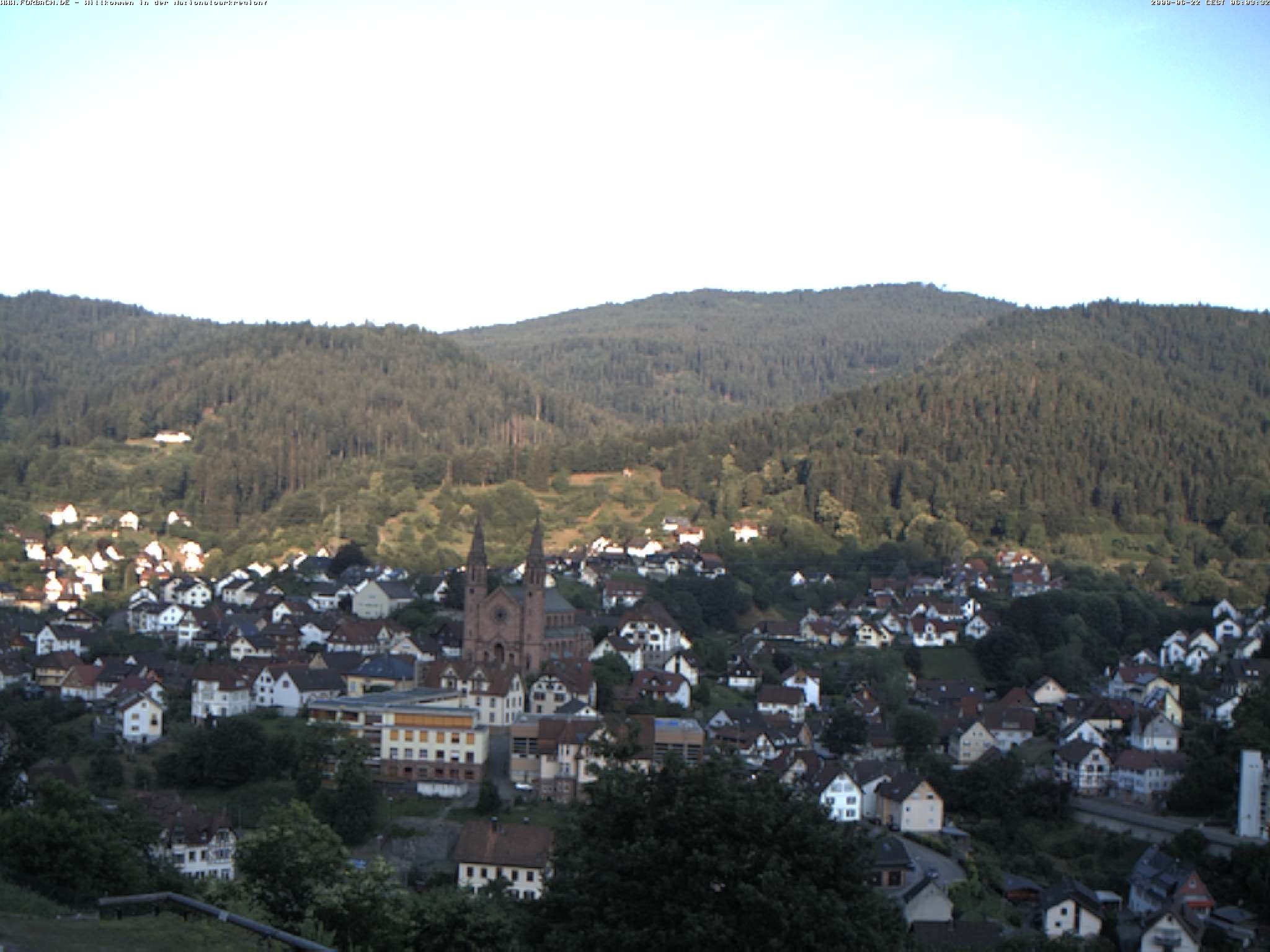 Archived image Webcam Forbach - Black Forest