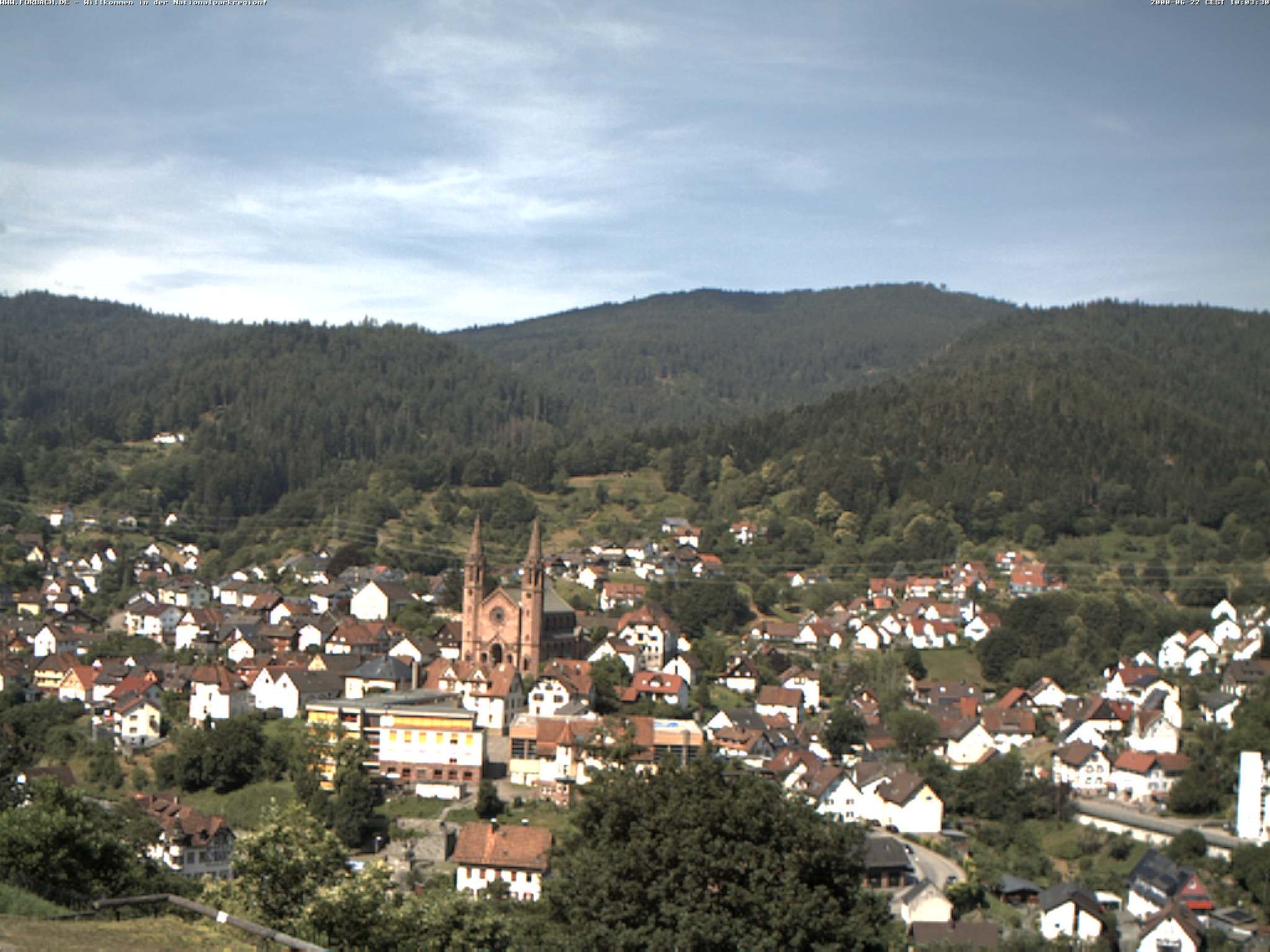 Archived image Webcam Forbach - Black Forest