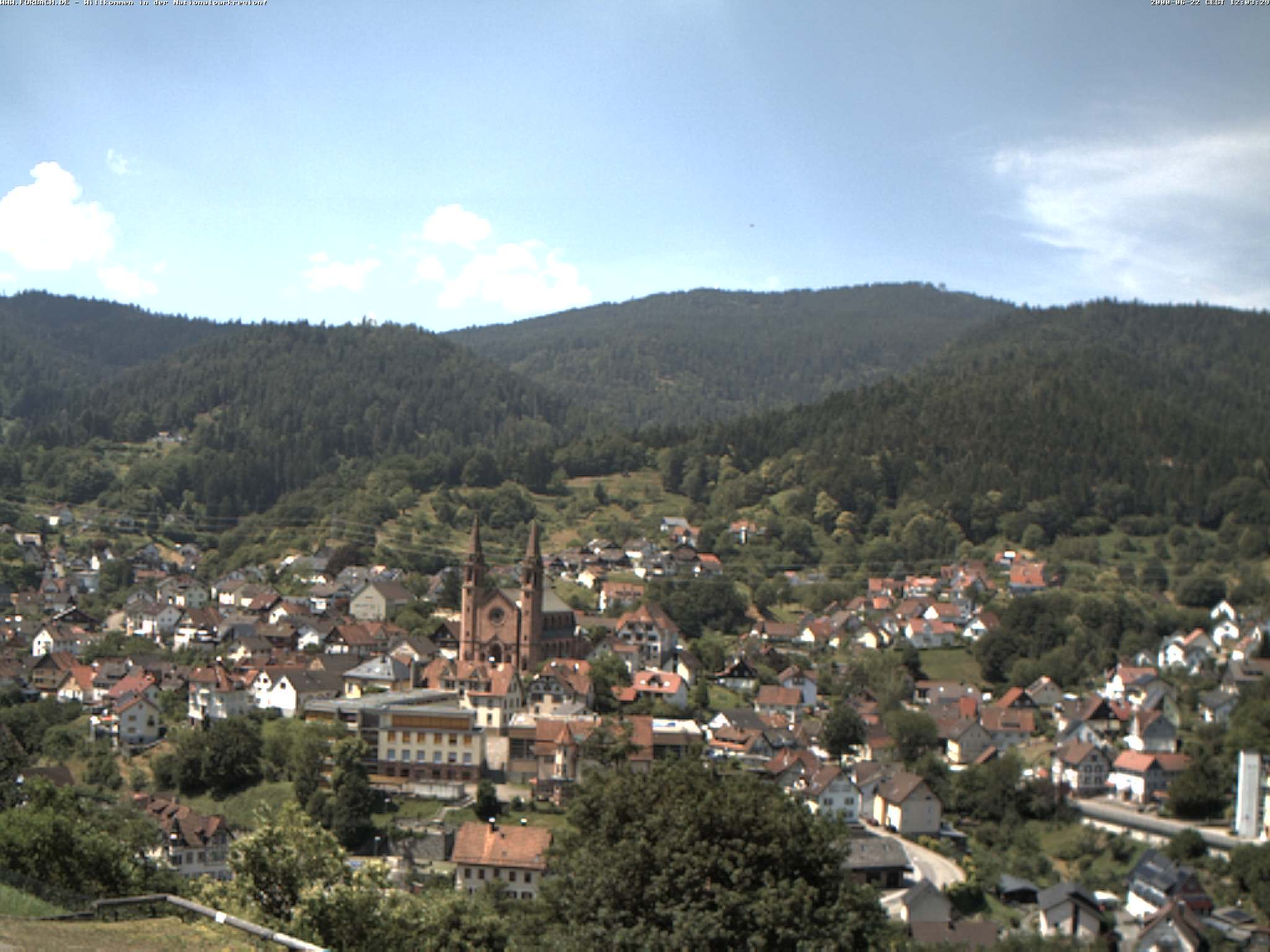 Archived image Webcam Forbach - Black Forest