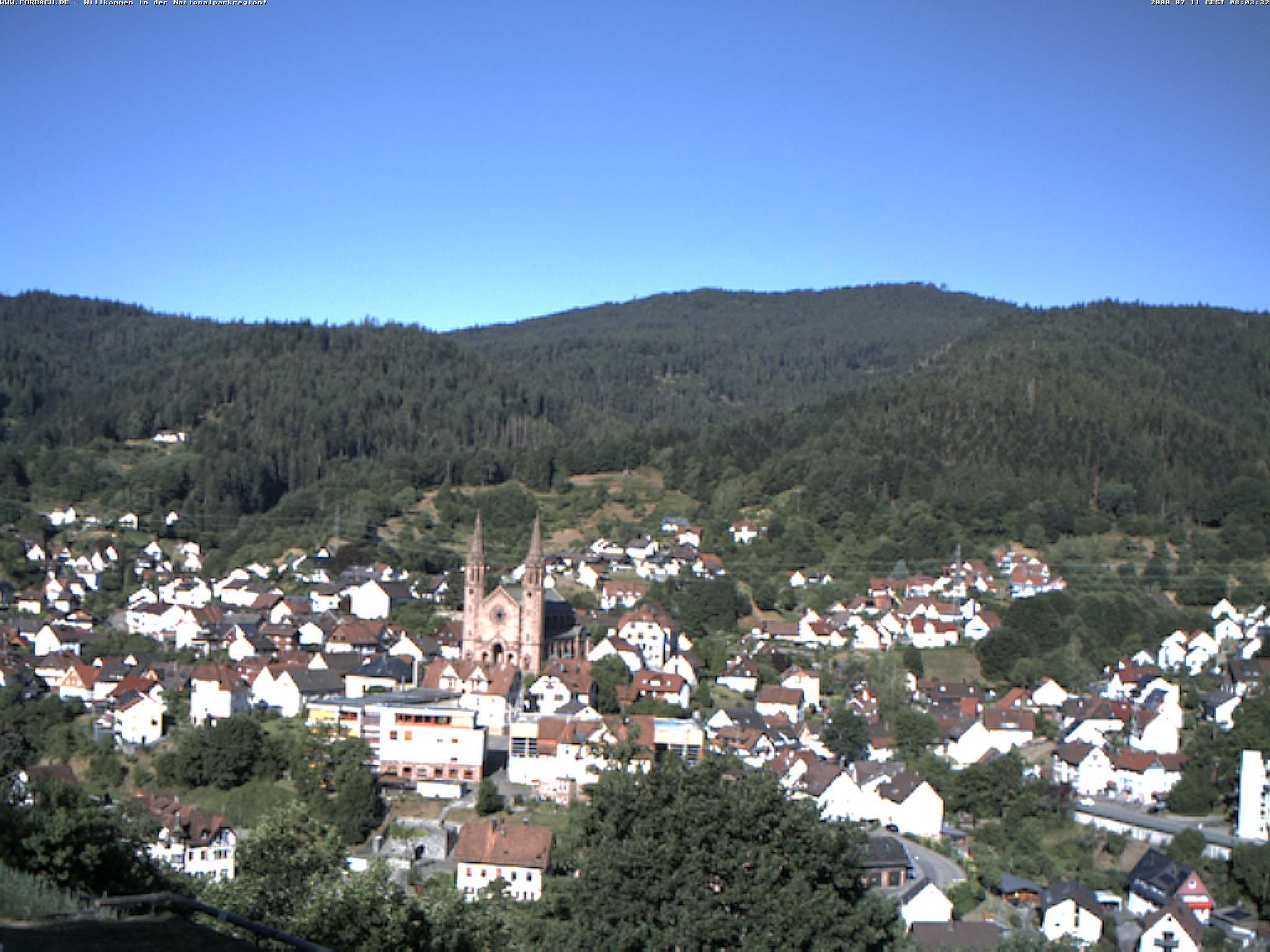 Archived image Webcam Forbach - Black Forest