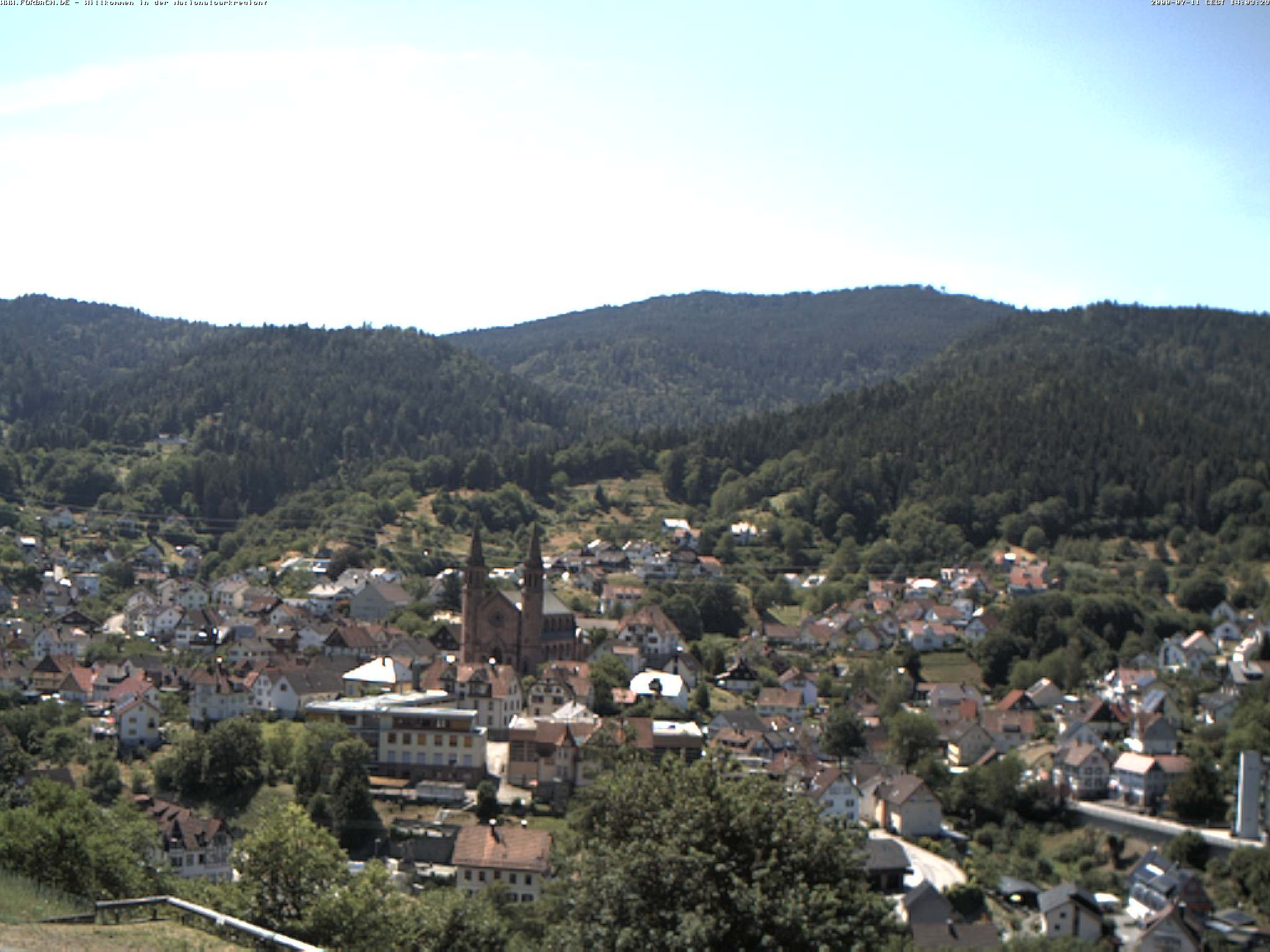 Archived image Webcam Forbach - Black Forest