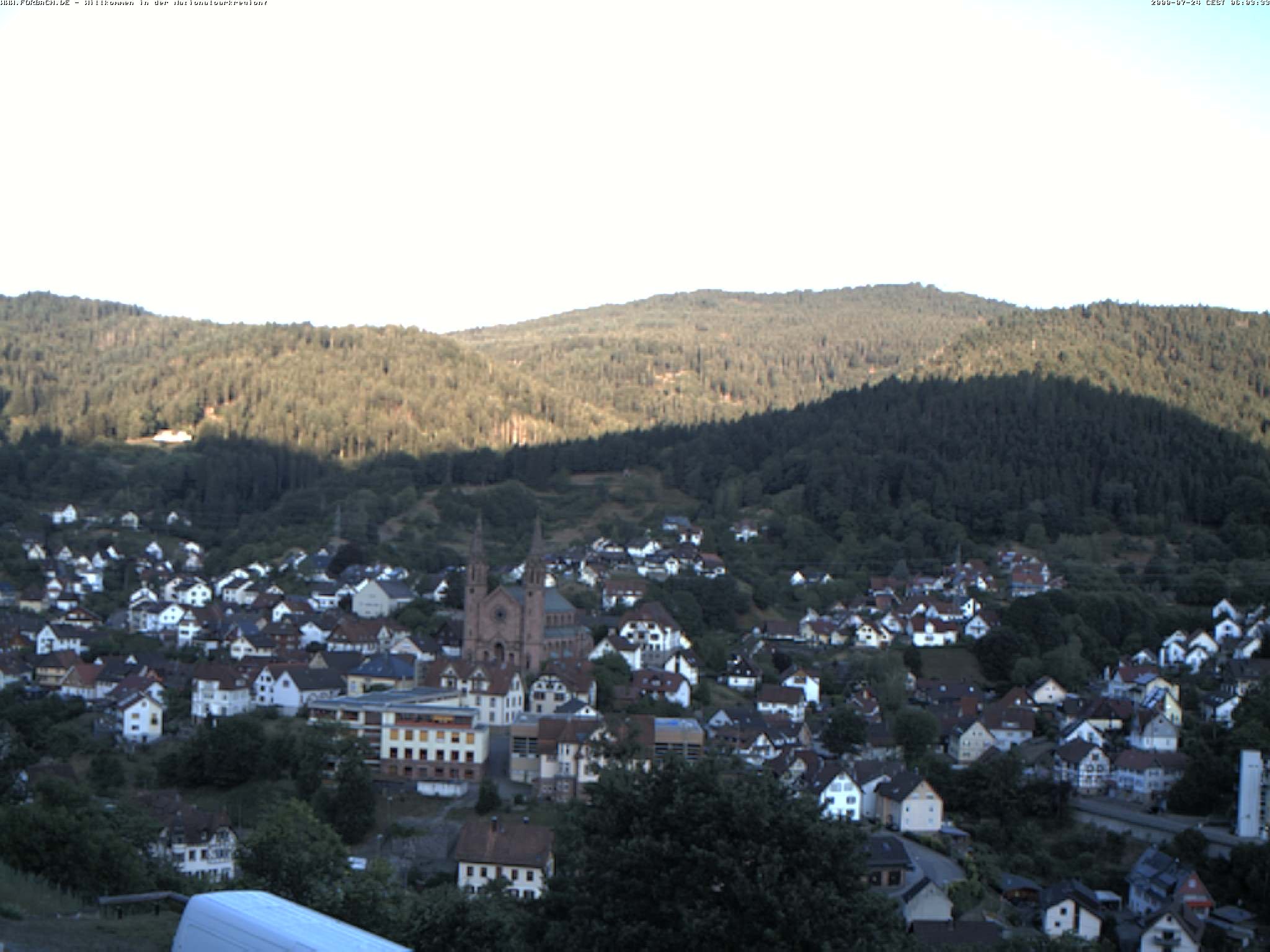 Archived image Webcam Forbach - Black Forest