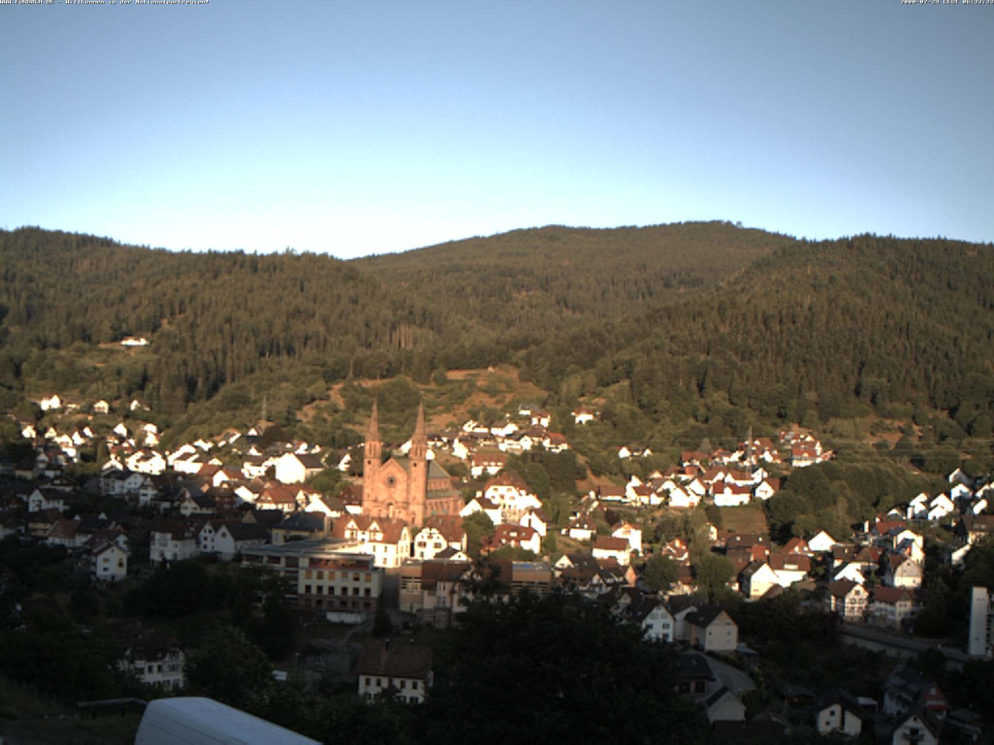 Archived image Webcam Forbach - Black Forest