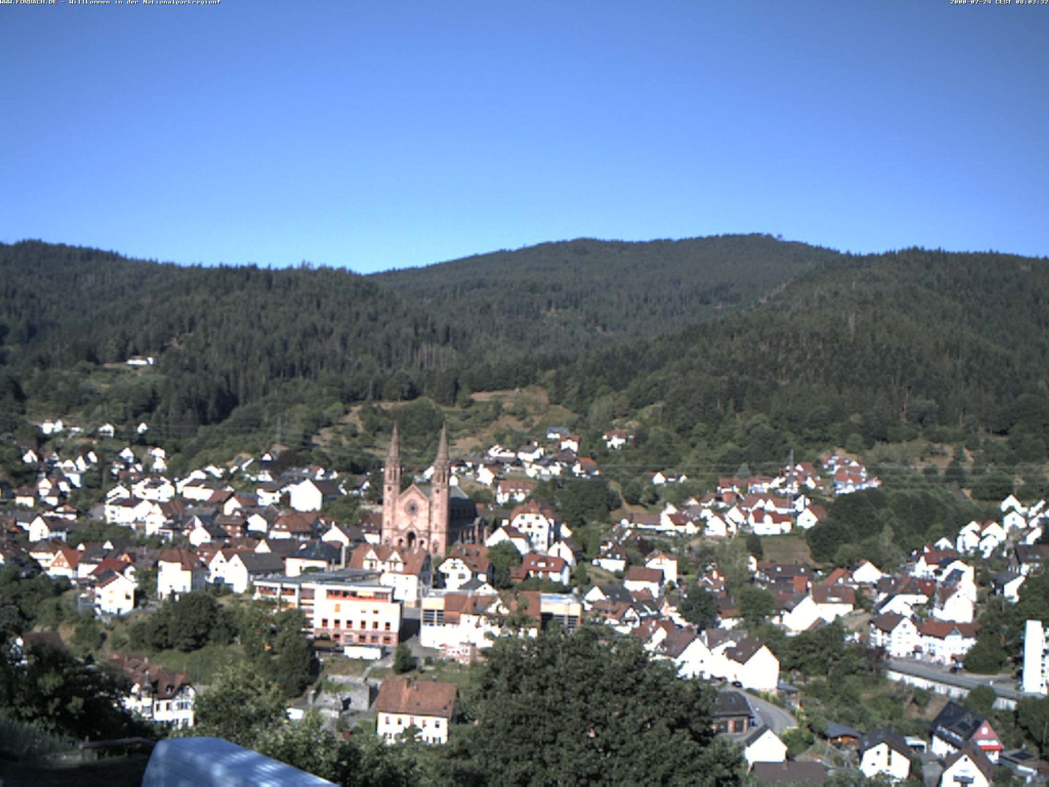 Archived image Webcam Forbach - Black Forest
