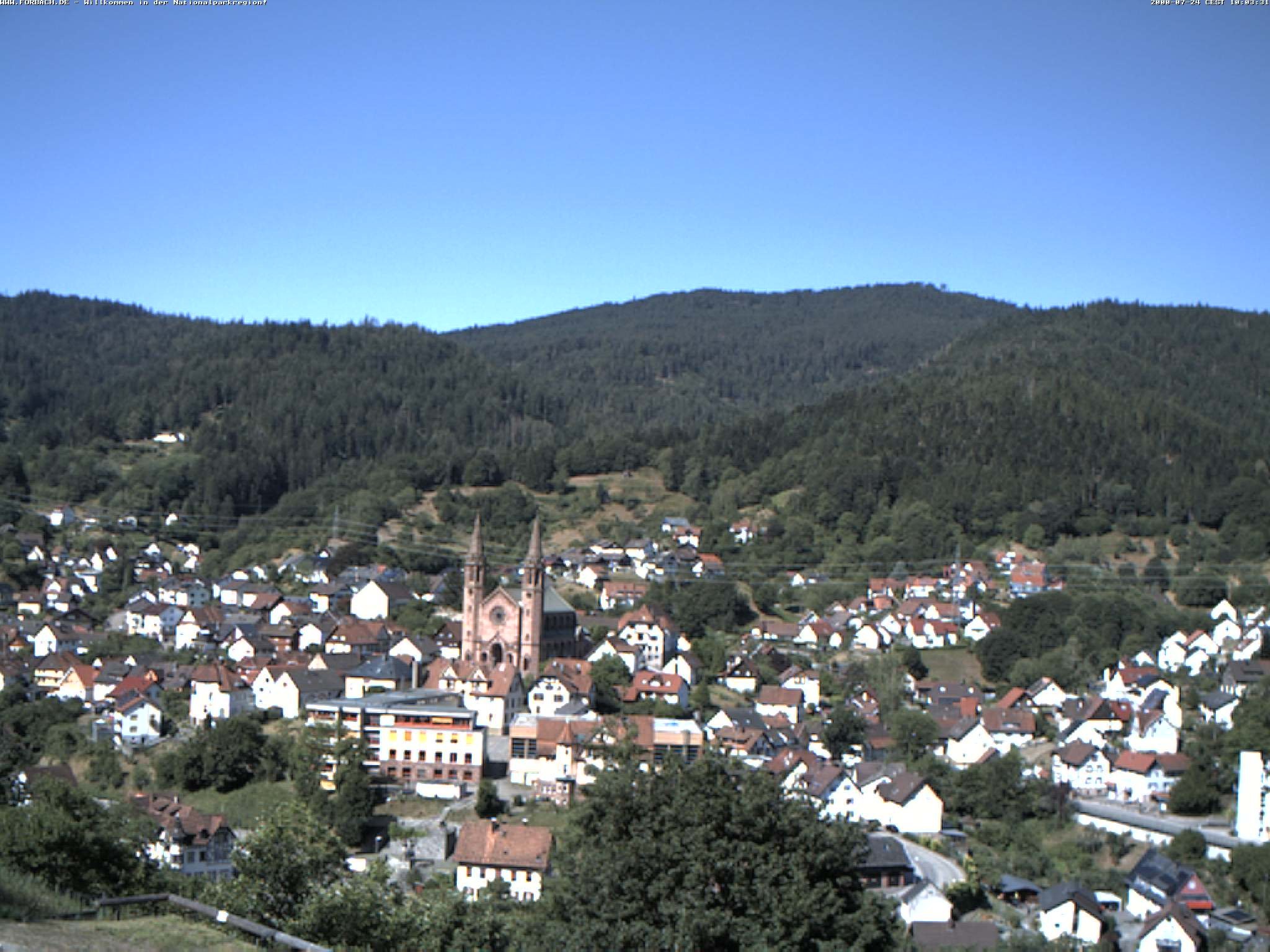Archived image Webcam Forbach - Black Forest
