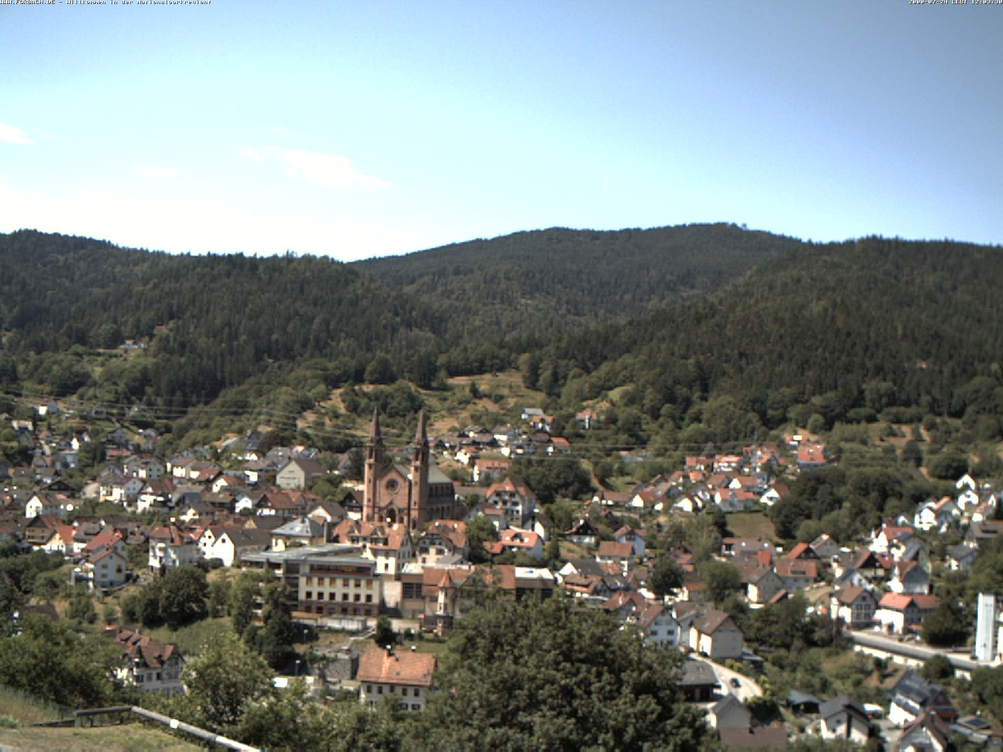 Archived image Webcam Forbach - Black Forest