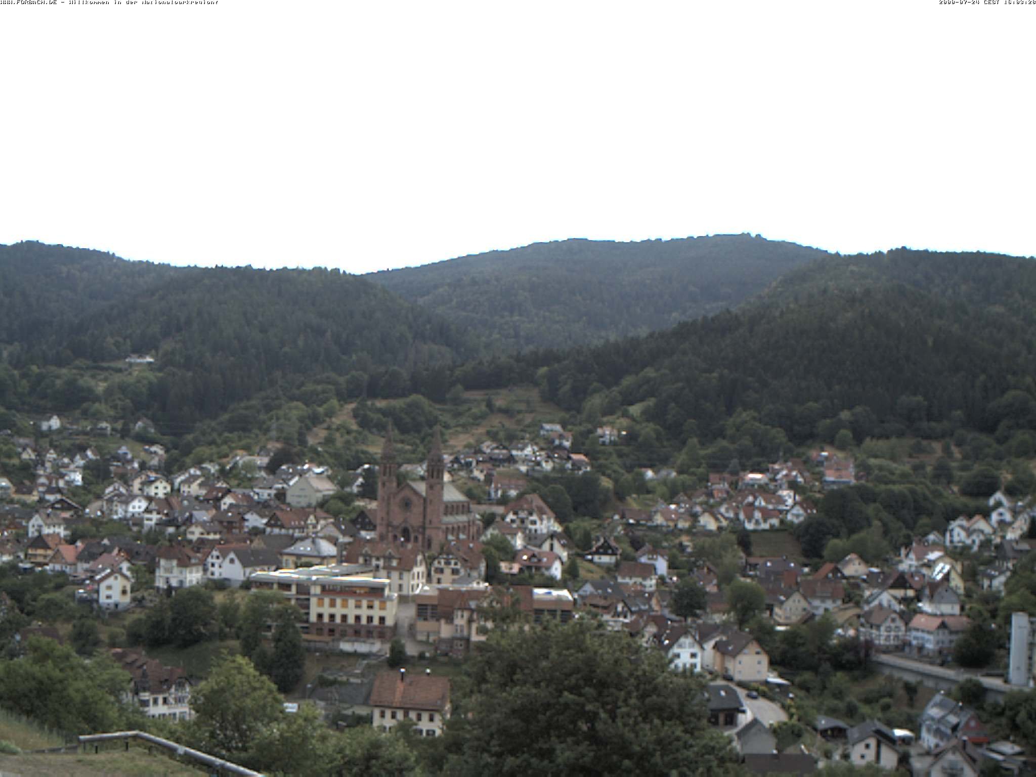 Archived image Webcam Forbach - Black Forest