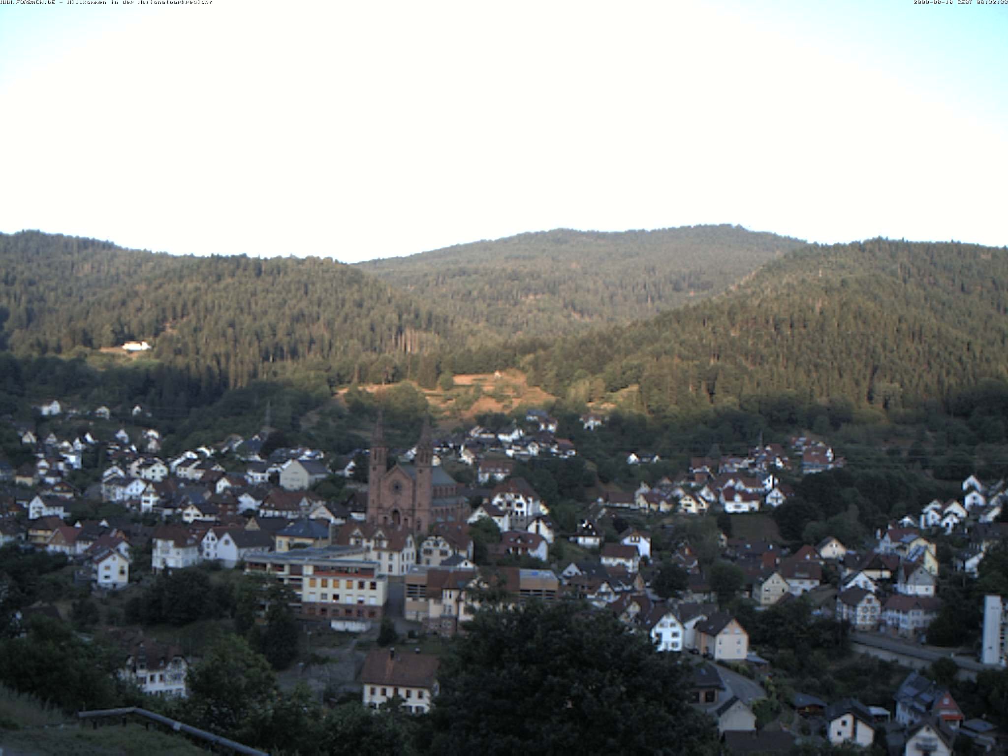 Archiv Foto Webcam Blick auf Forbach im Nordschwarzwald