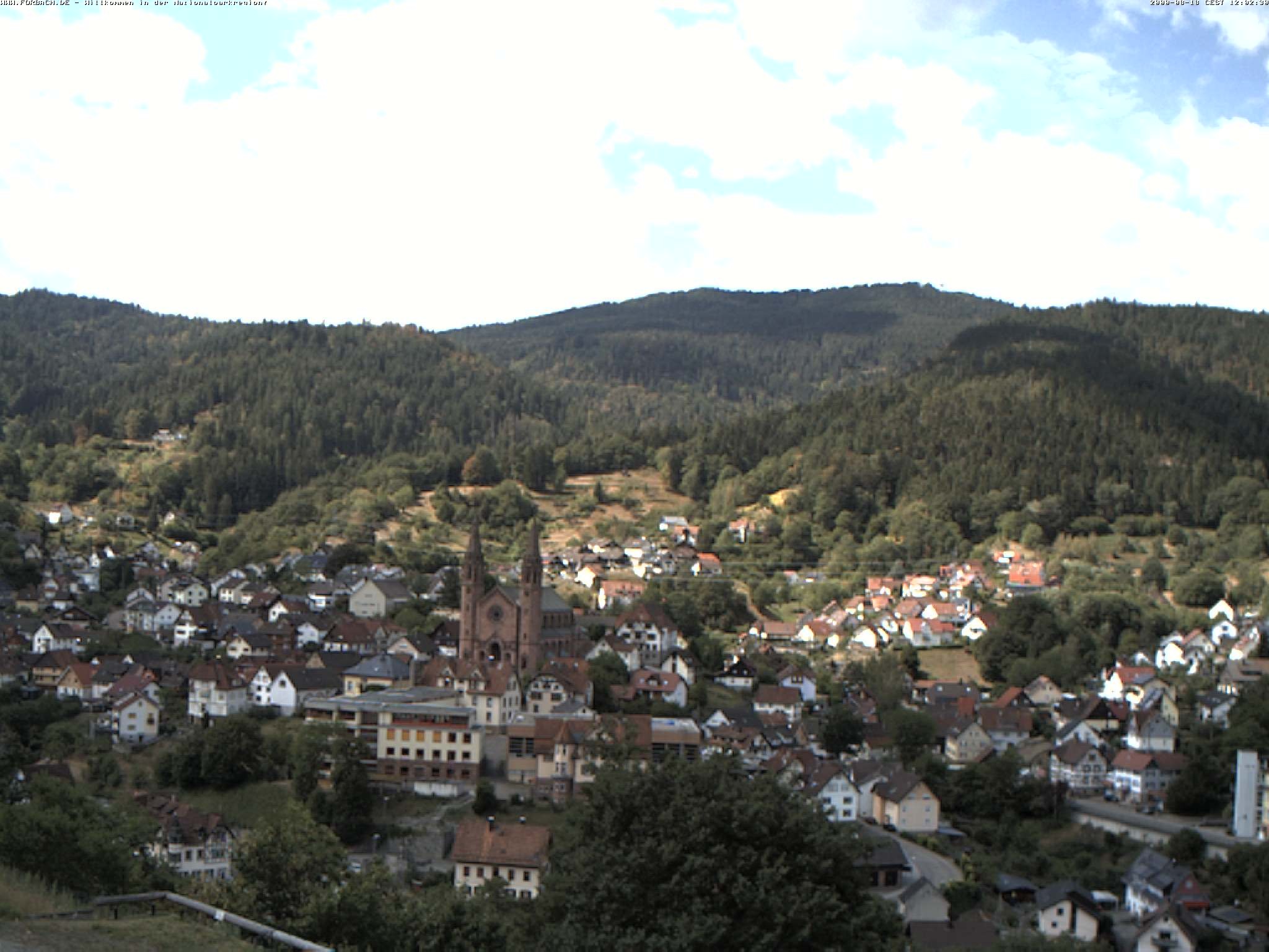 Archived image Webcam Forbach - Black Forest