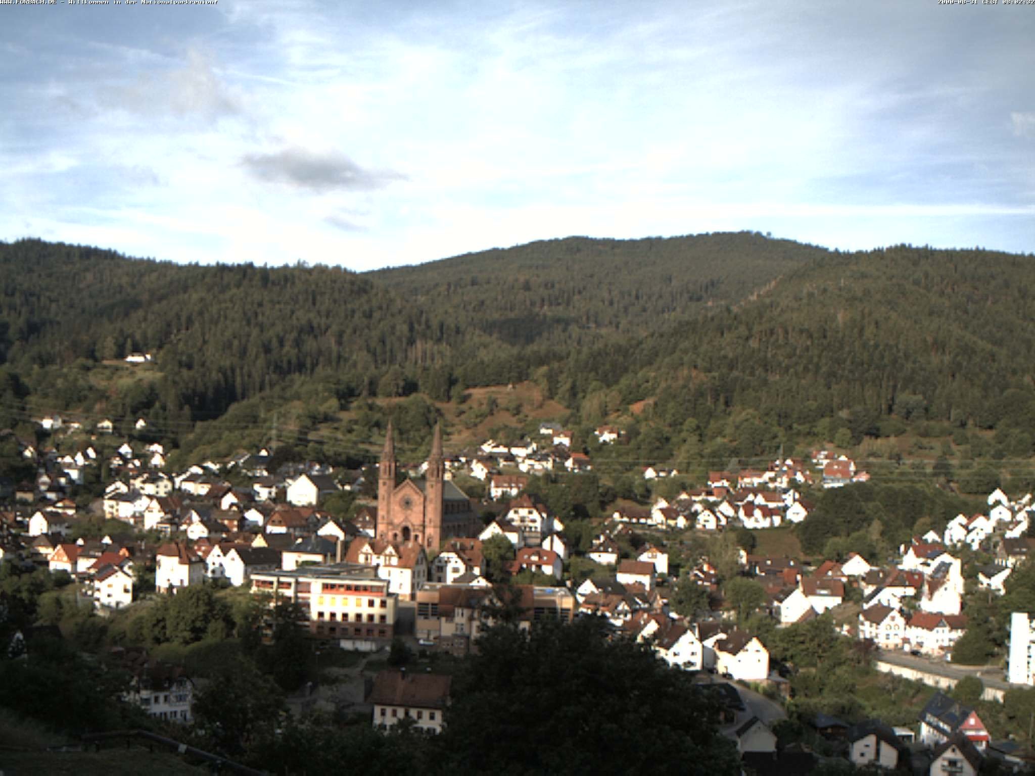 Archiv Foto Webcam Blick auf Forbach im Nordschwarzwald