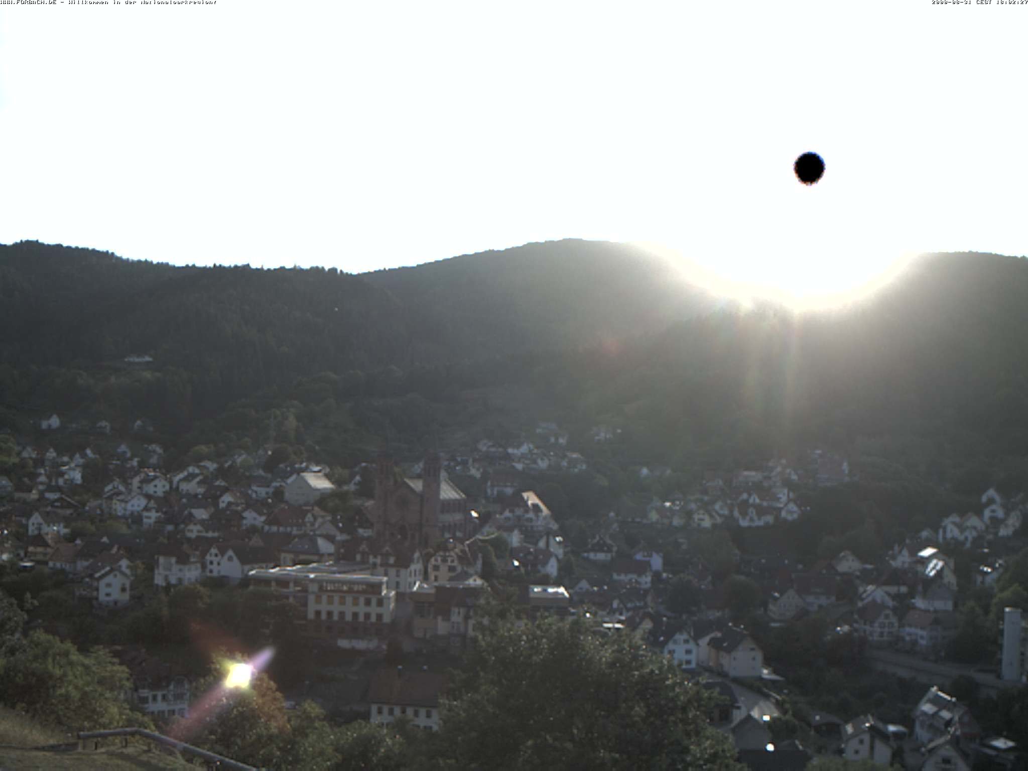 Archiv Foto Webcam Blick auf Forbach im Nordschwarzwald