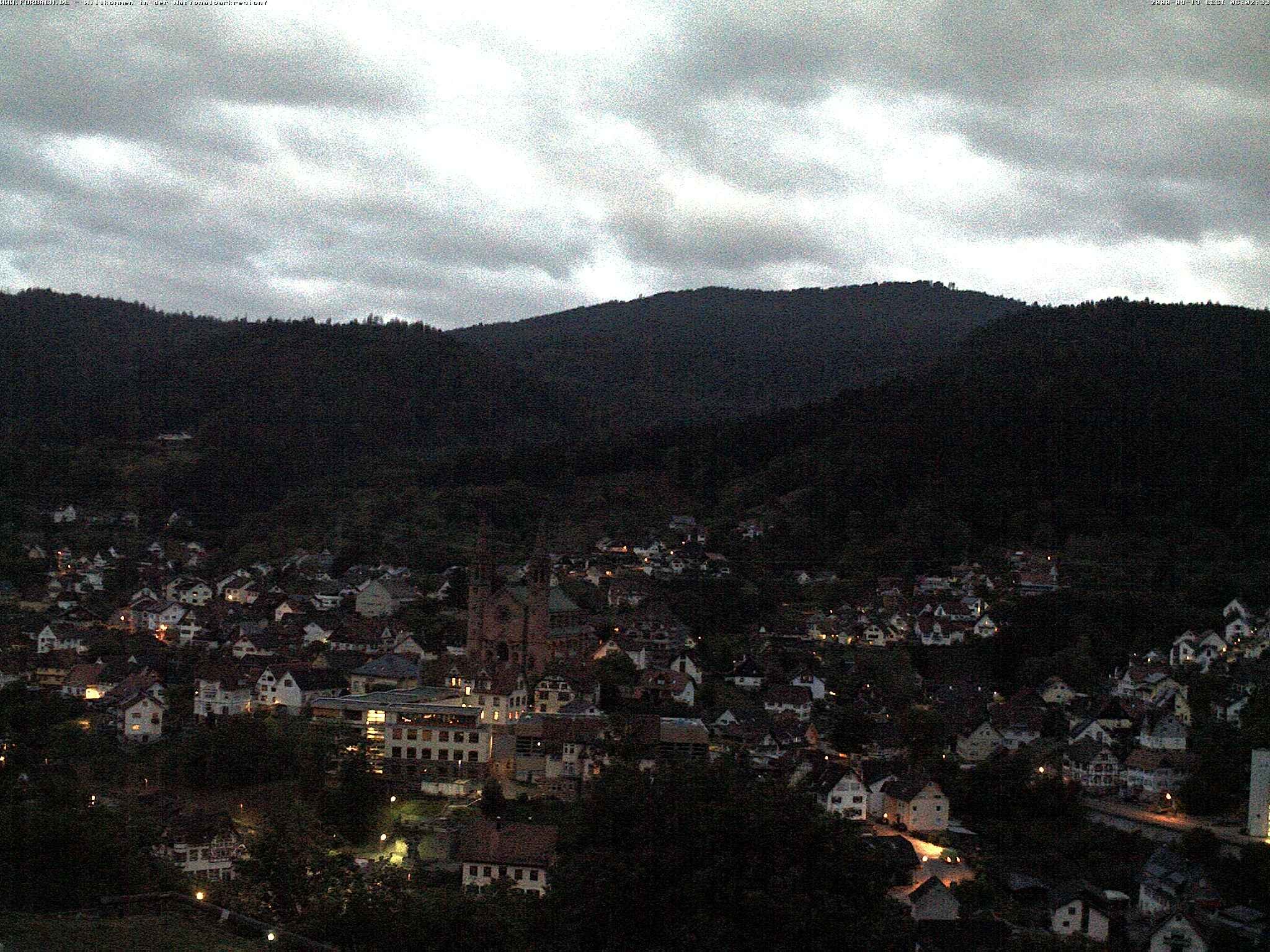 Archiv Foto Webcam Blick auf Forbach im Nordschwarzwald