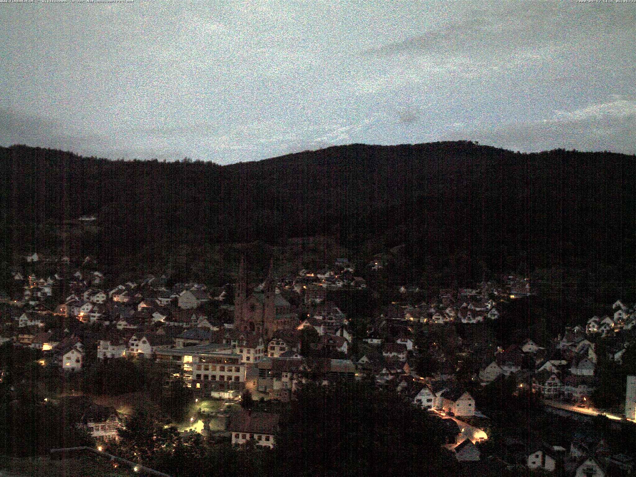 Archiv Foto Webcam Blick auf Forbach im Nordschwarzwald