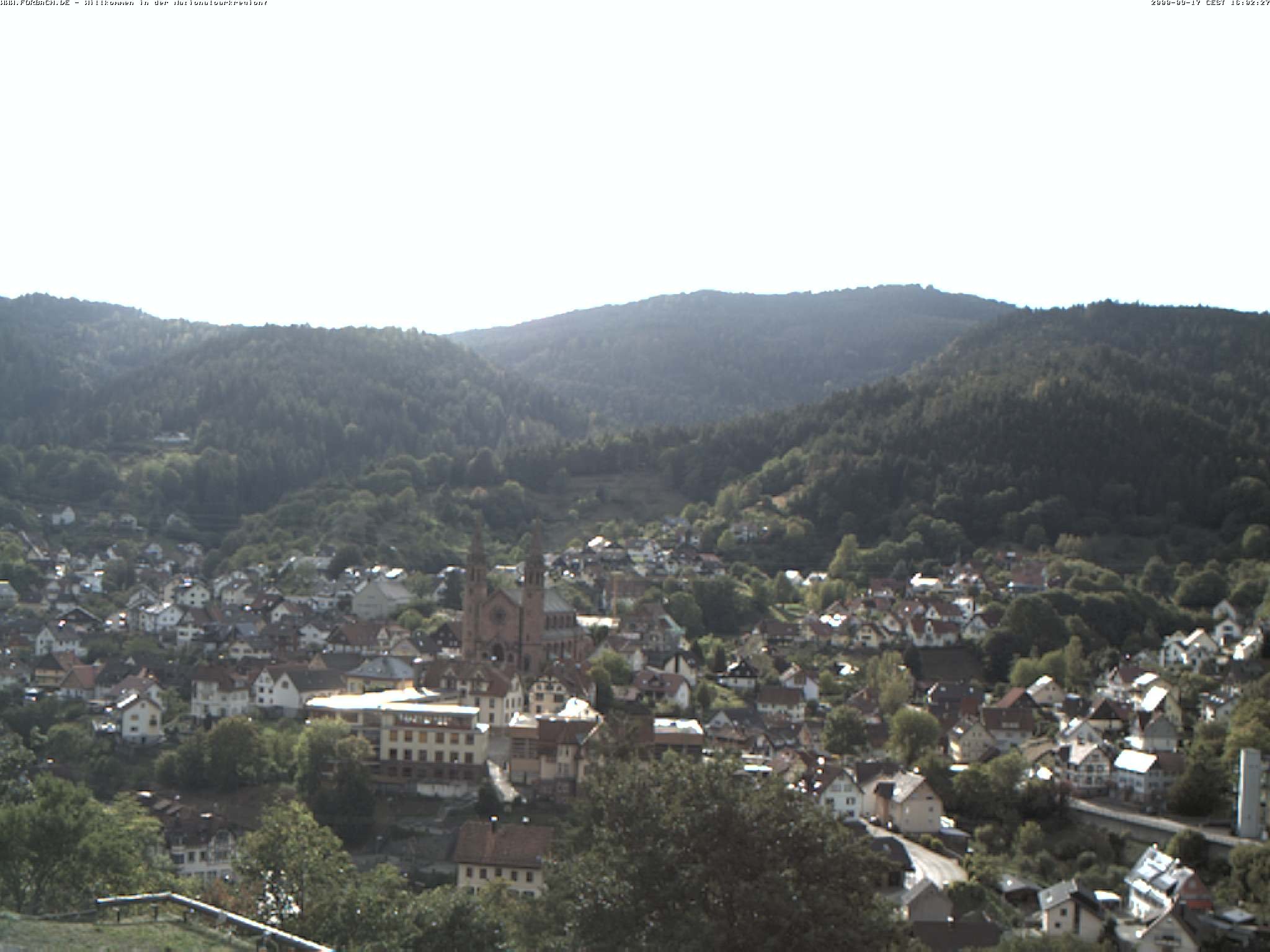 Archiv Foto Webcam Blick auf Forbach im Nordschwarzwald