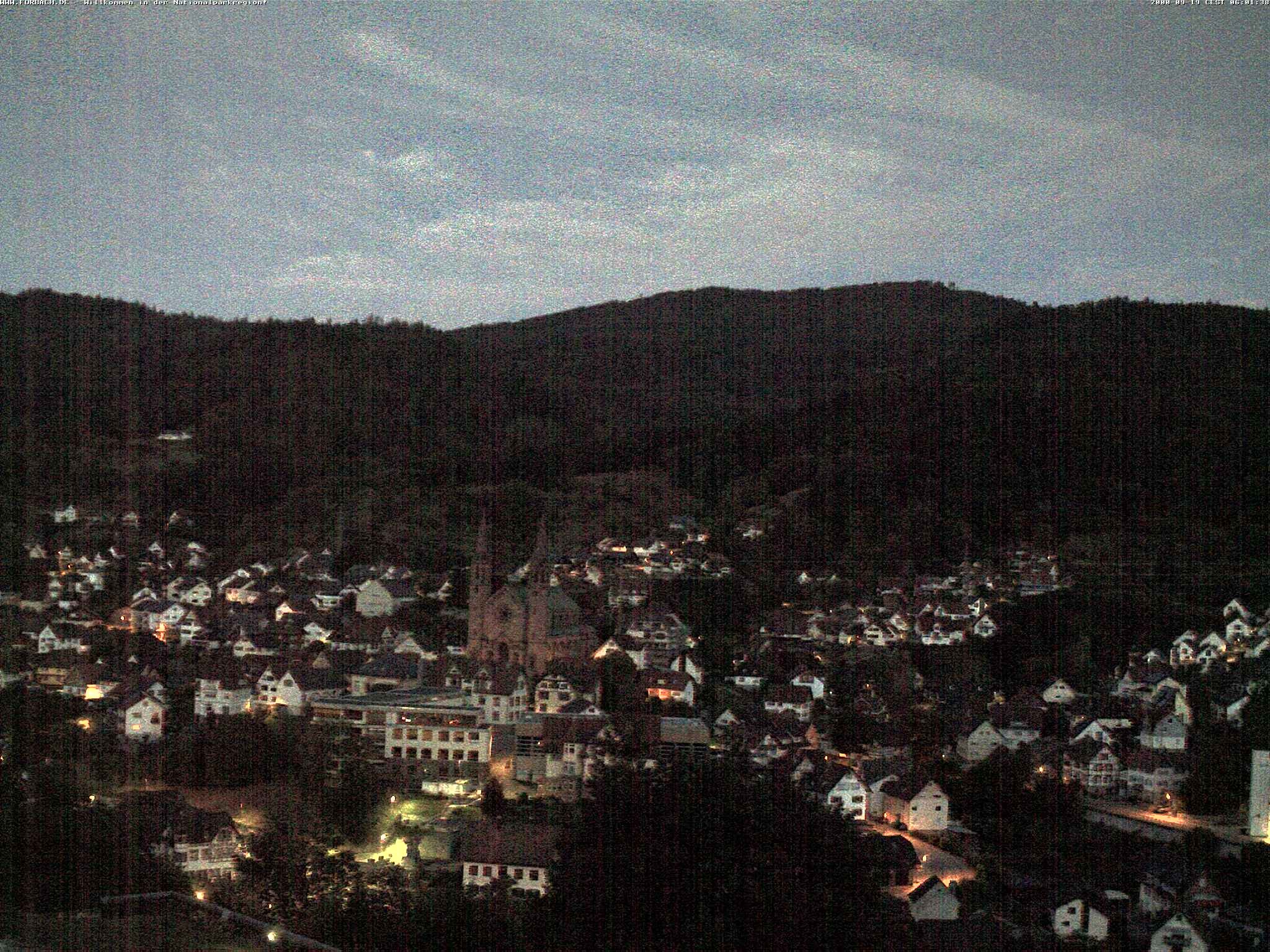 Archiv Foto Webcam Blick auf Forbach im Nordschwarzwald
