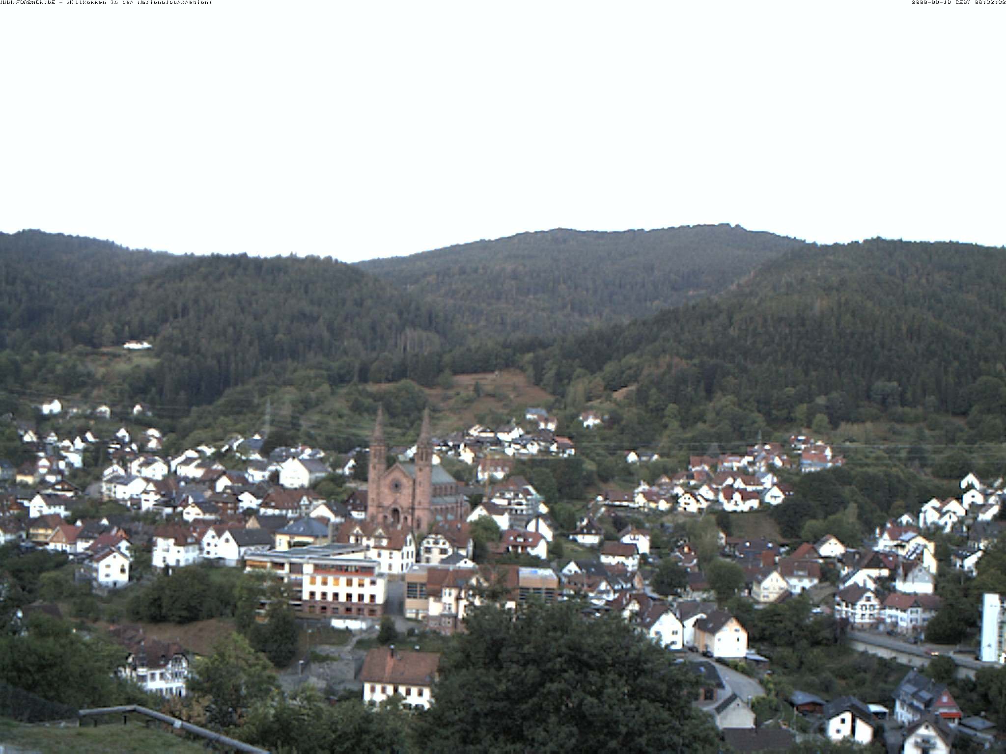 Archiv Foto Webcam Blick auf Forbach im Nordschwarzwald