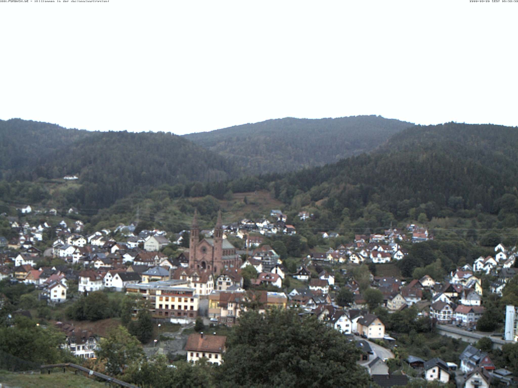 Archiv Foto Webcam Blick auf Forbach im Nordschwarzwald
