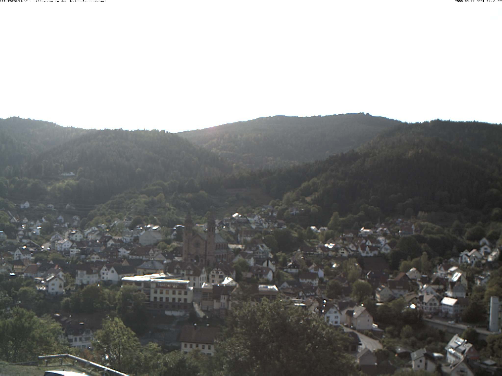 Archiv Foto Webcam Blick auf Forbach im Nordschwarzwald