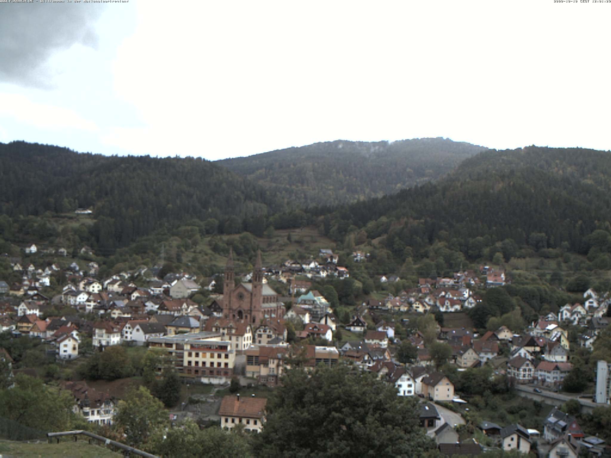 Archived image Webcam Forbach - Black Forest