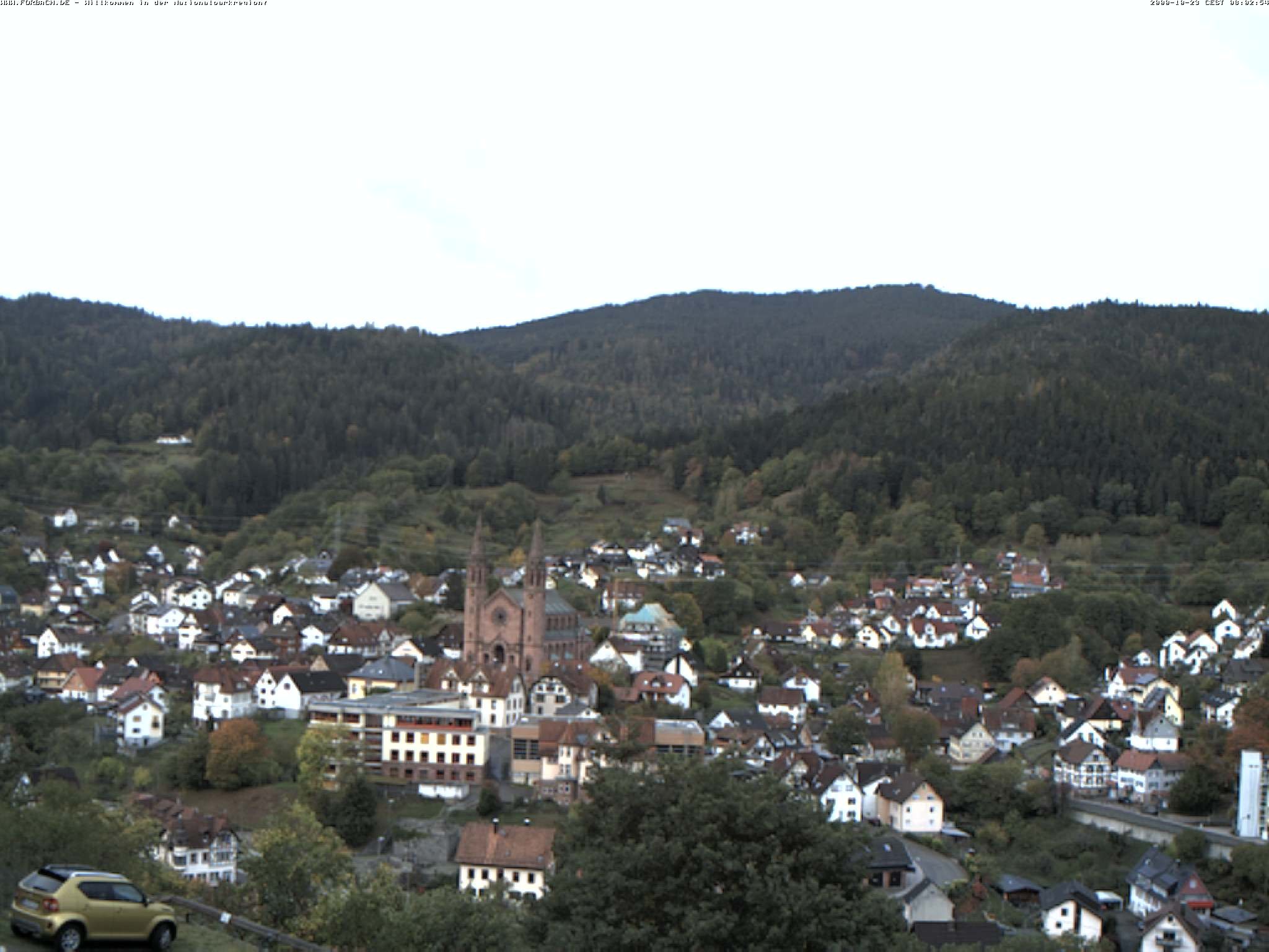 Archiv Foto Webcam Blick auf Forbach im Nordschwarzwald