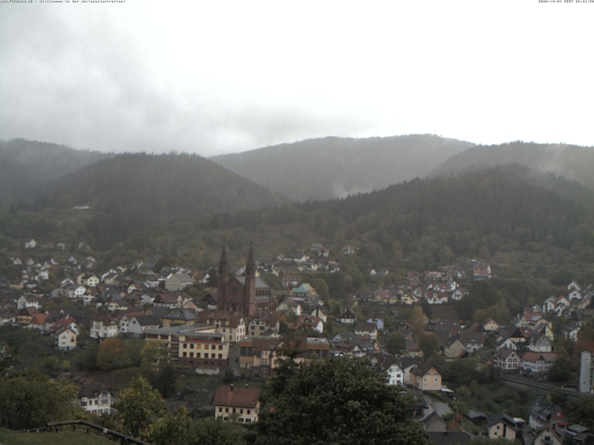 Archiv Foto Webcam Blick auf Forbach im Nordschwarzwald