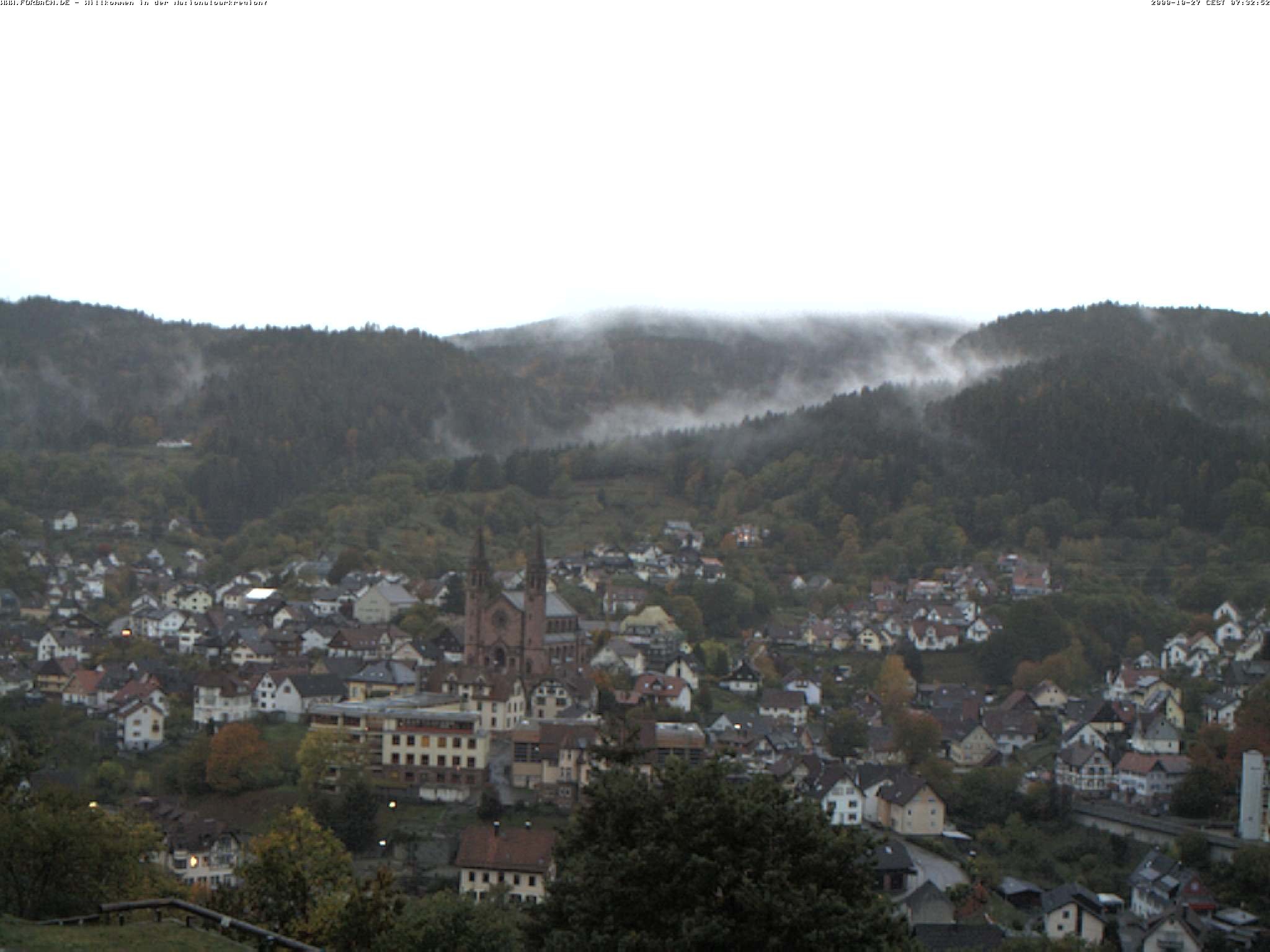 Archiv Foto Webcam Blick auf Forbach im Nordschwarzwald