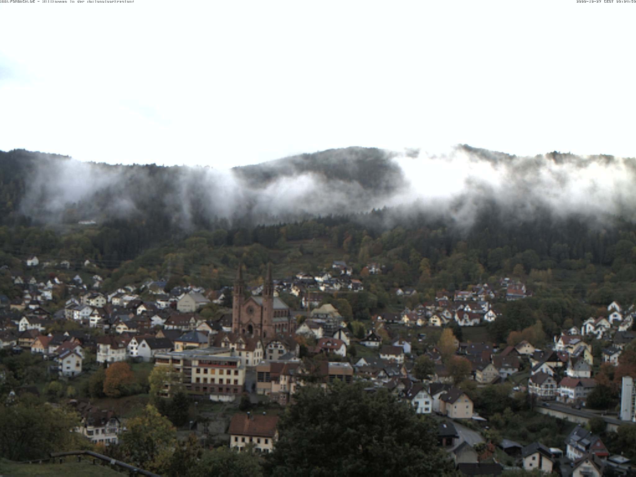 Archiv Foto Webcam Blick auf Forbach im Nordschwarzwald