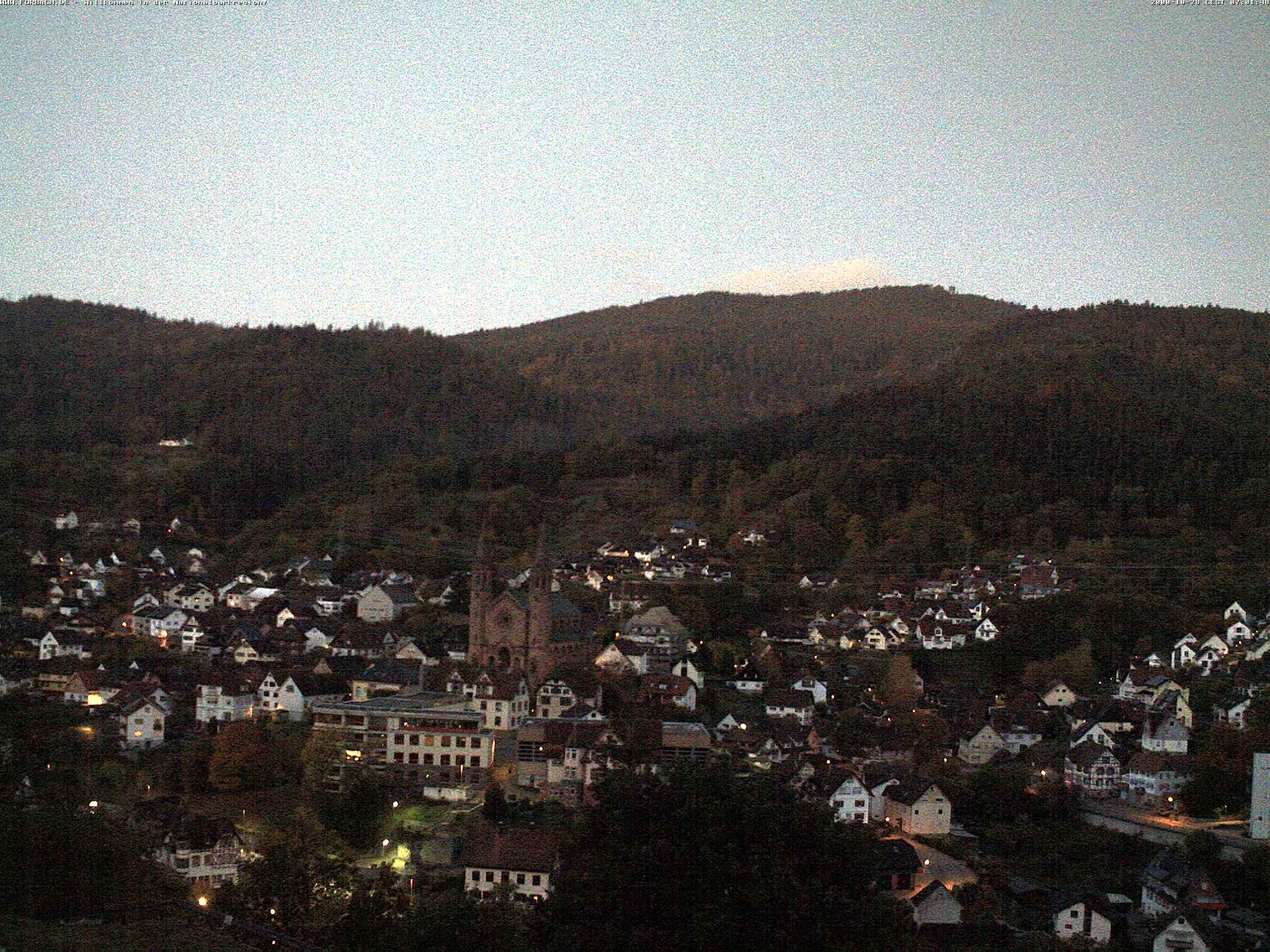 Archiv Foto Webcam Blick auf Forbach im Nordschwarzwald