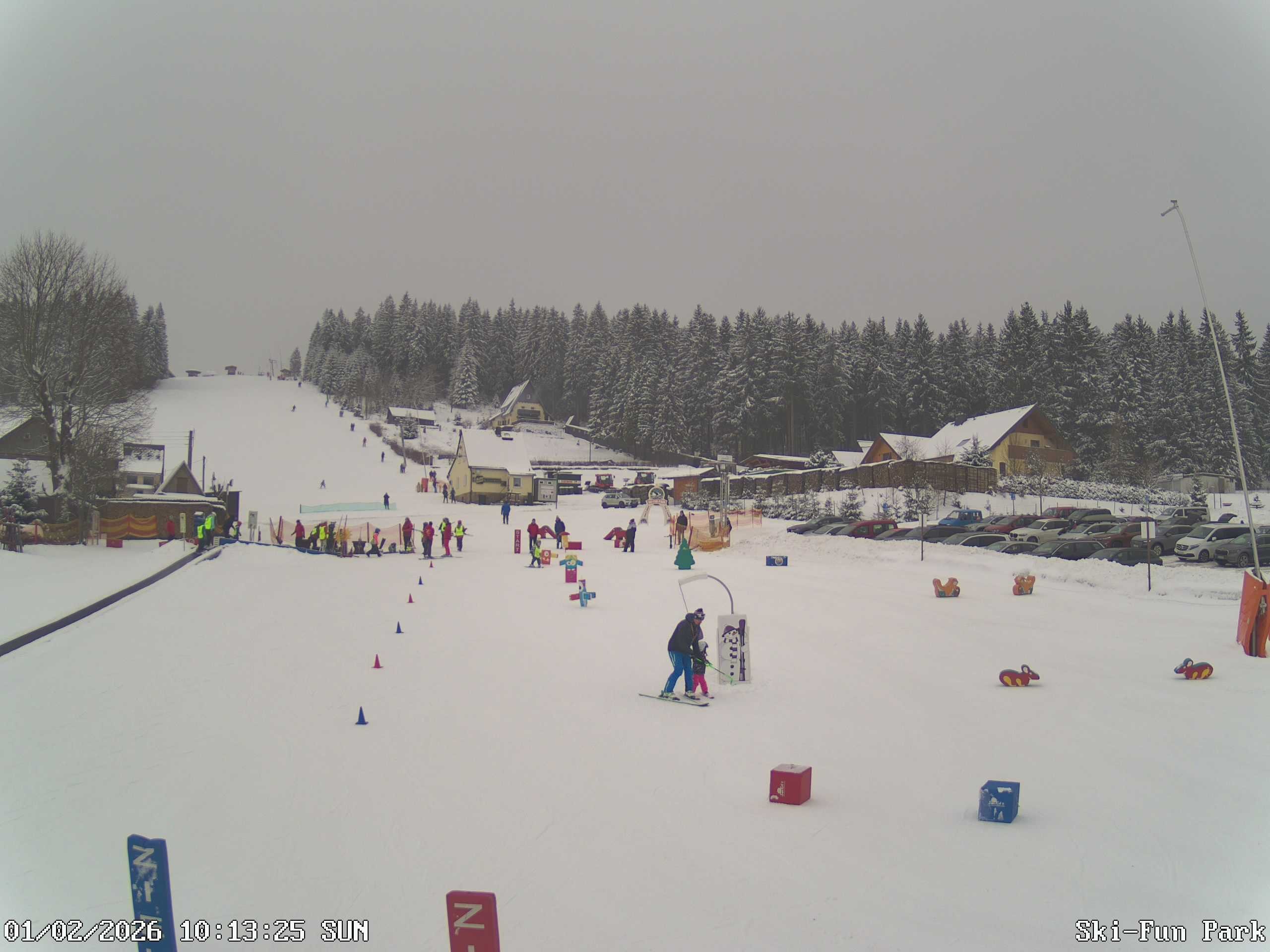 Archiv Foto Webcam Carlsfeld - Talstation Skigebiet