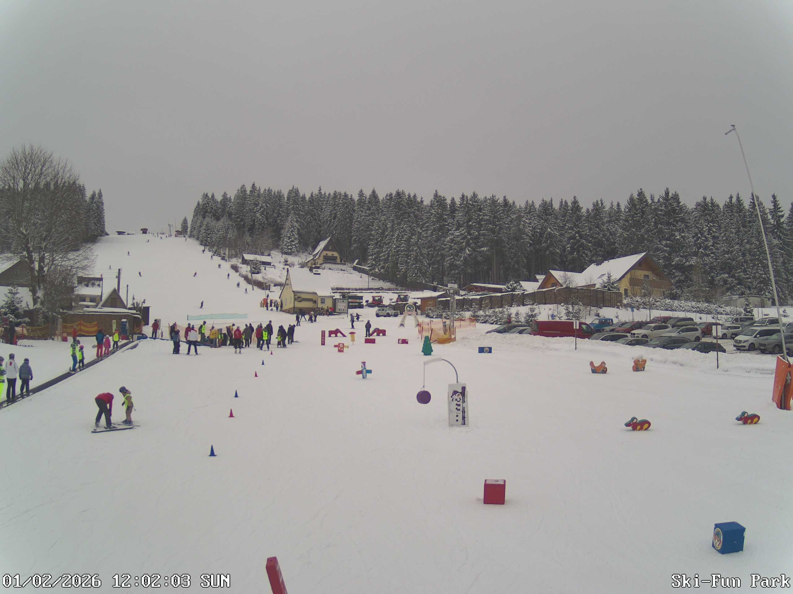 Archiv Foto Webcam Carlsfeld - Talstation Skigebiet