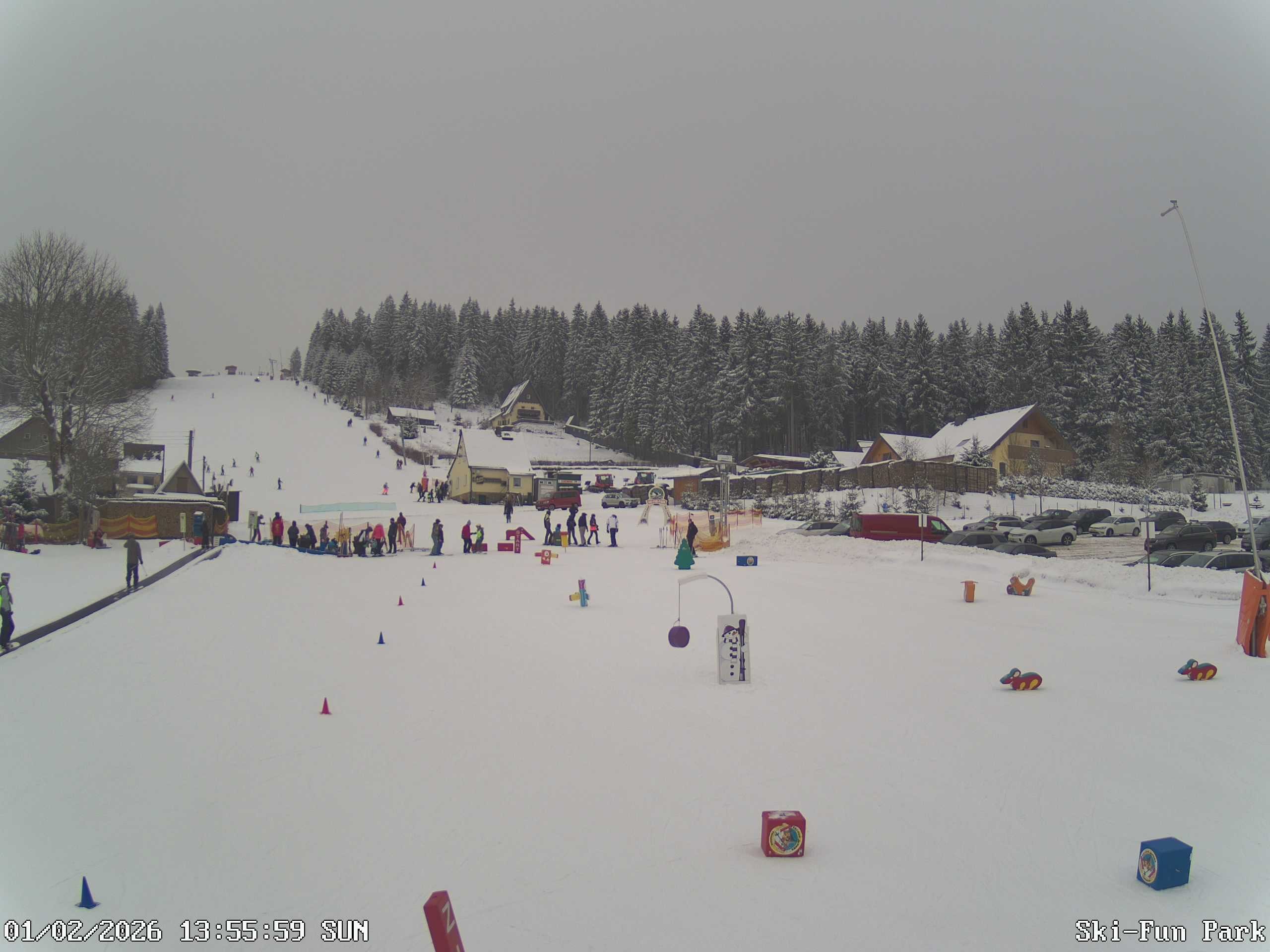 Archiv Foto Webcam Carlsfeld - Talstation Skigebiet