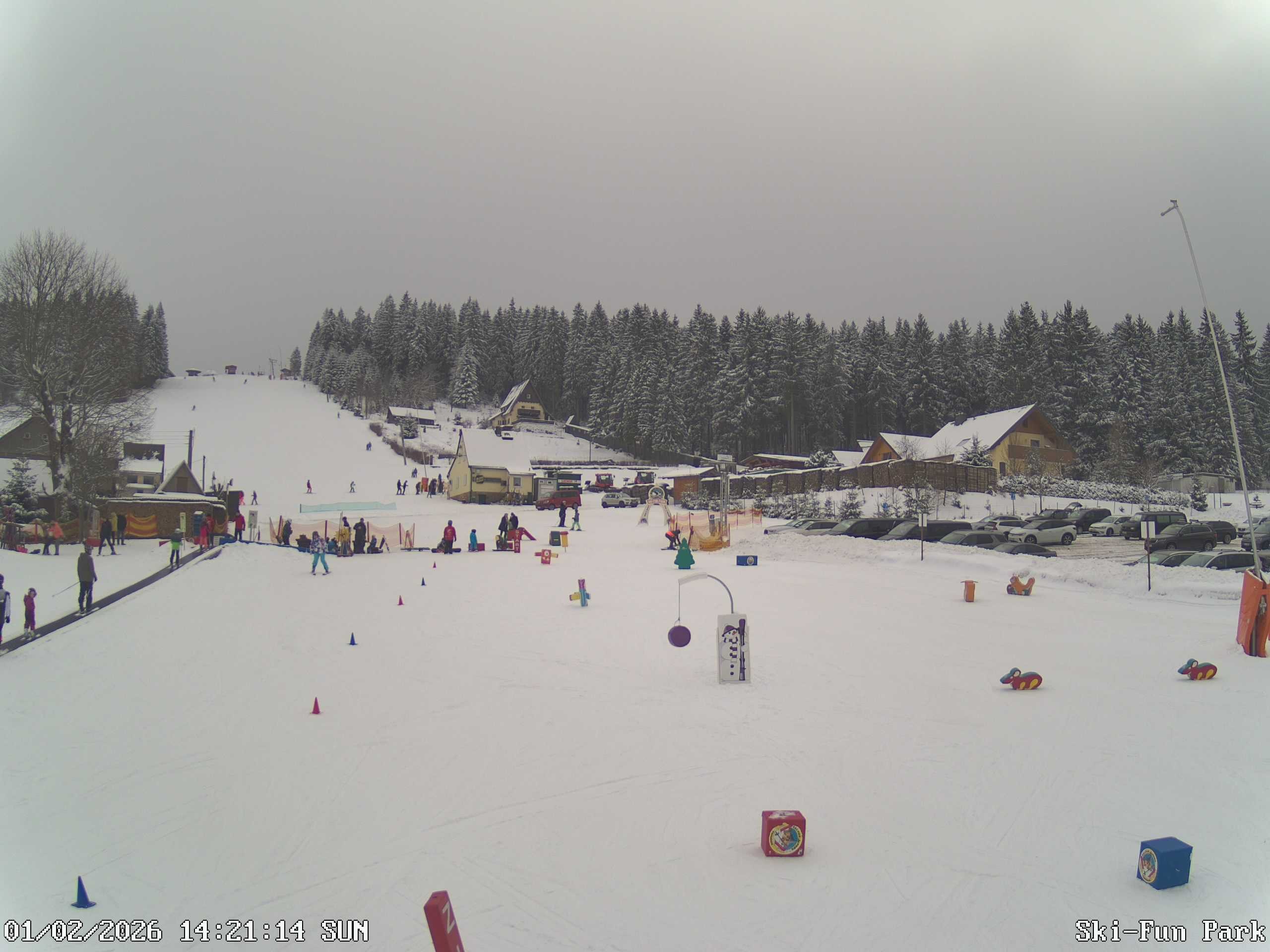 Archiv Foto Webcam Carlsfeld - Talstation Skigebiet