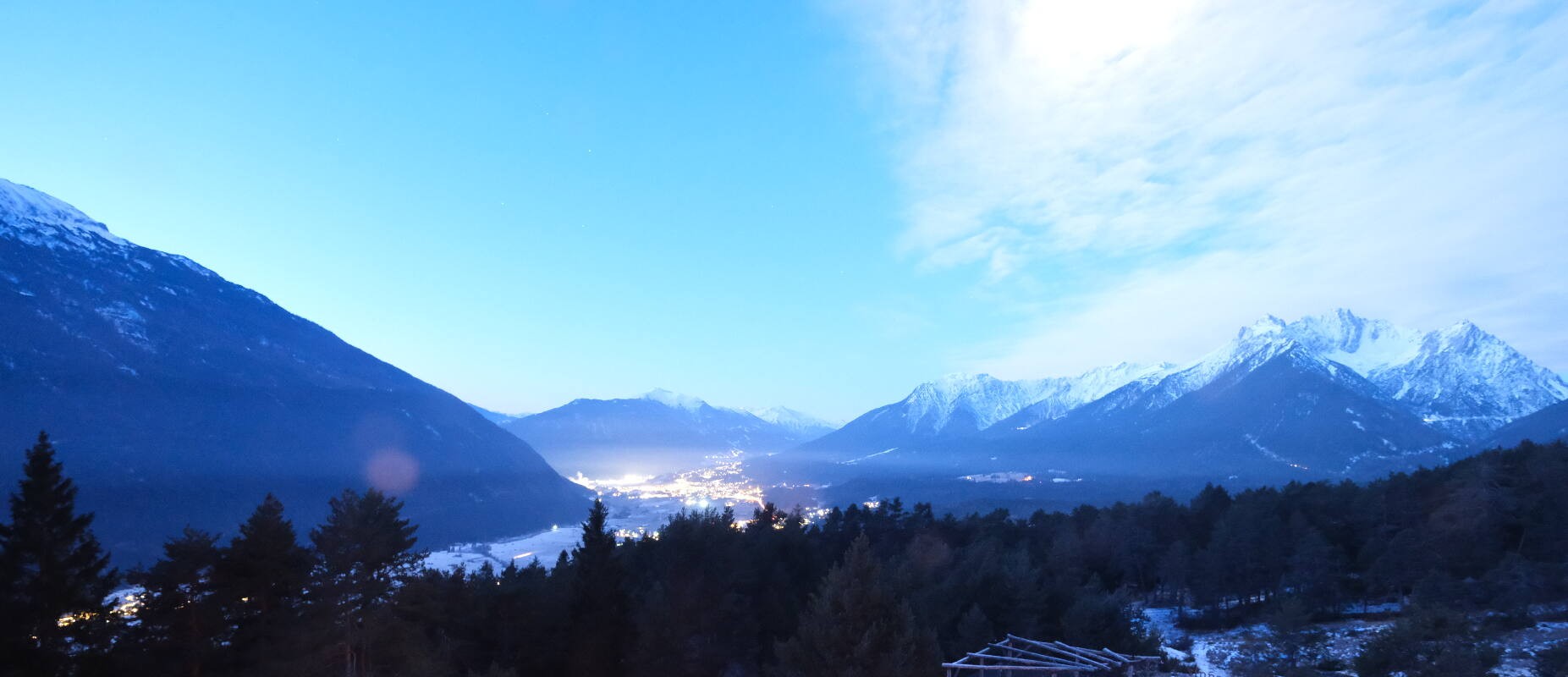 Archiv Foto Webcam Tarrenz - Blick vom Kappakreuz auf Imst