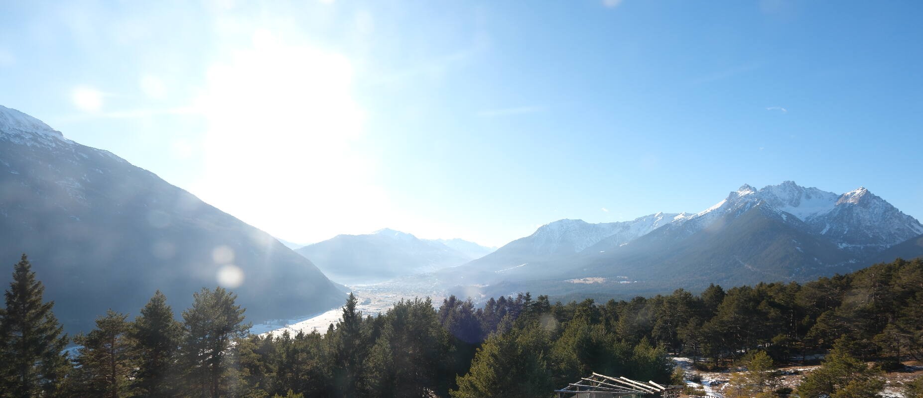 Archiv Foto Webcam Tarrenz - Blick vom Kappakreuz auf Imst