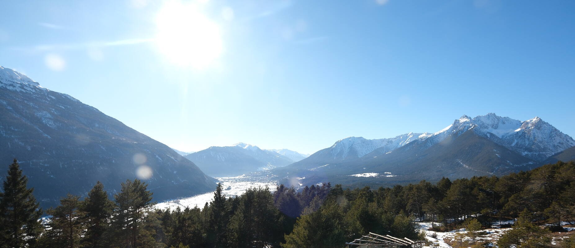 Archiv Foto Webcam Tarrenz - Blick vom Kappakreuz auf Imst