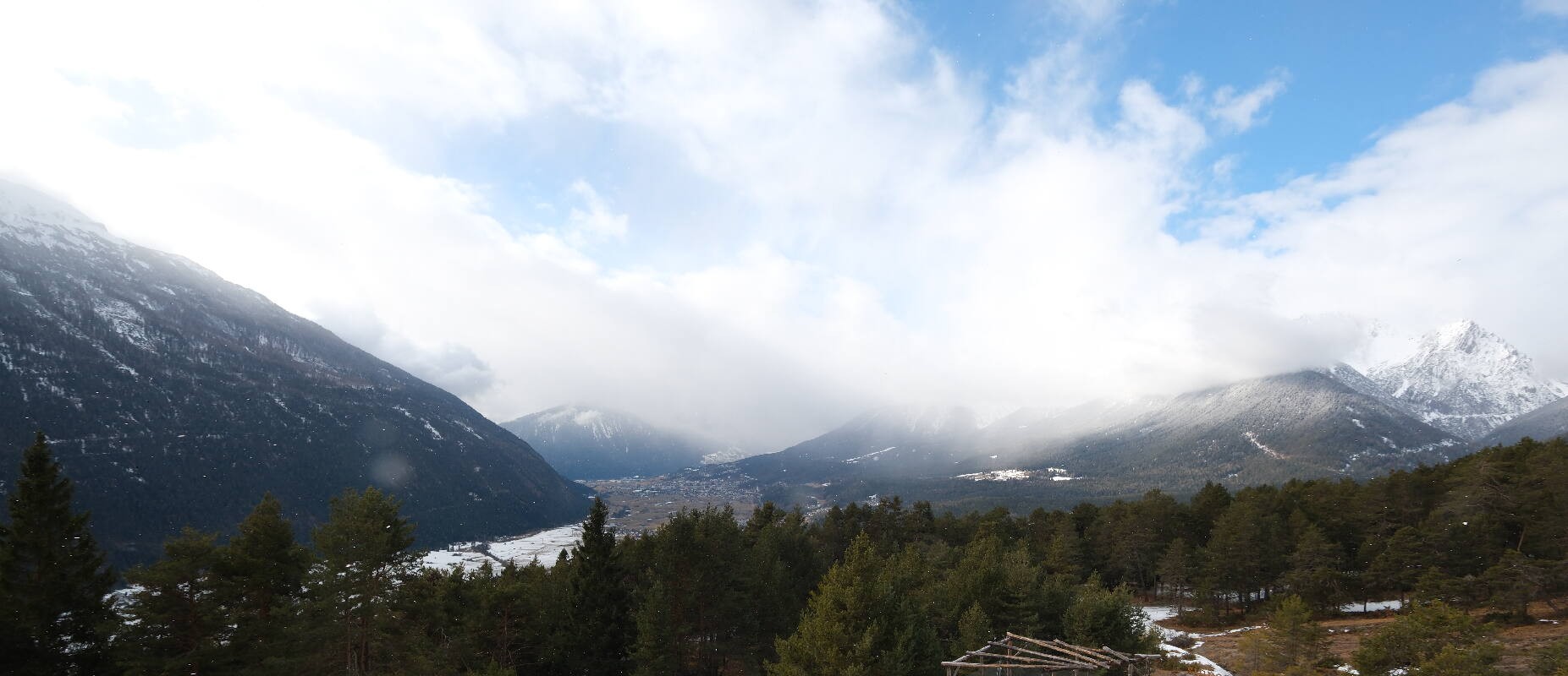 Archiv Foto Webcam Tarrenz - Blick vom Kappakreuz auf Imst