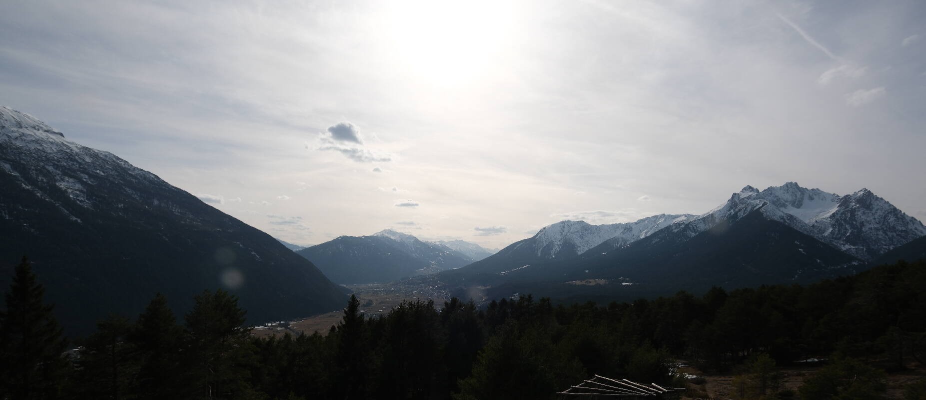 Archiv Foto Webcam Tarrenz - Blick vom Kappakreuz auf Imst