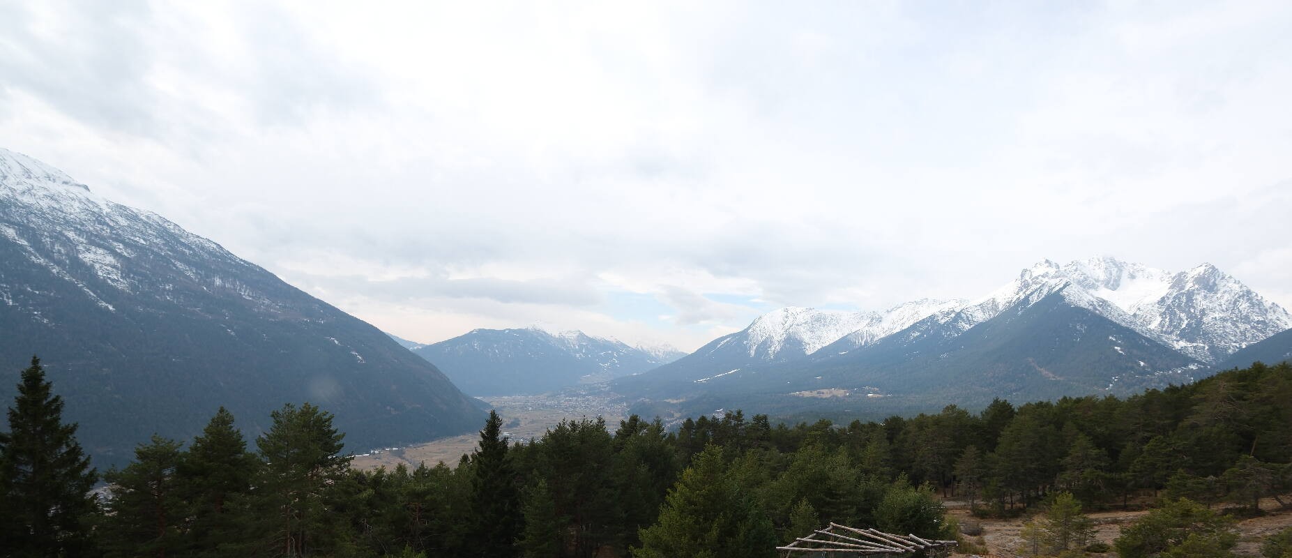 Archiv Foto Webcam Tarrenz - Blick vom Kappakreuz auf Imst